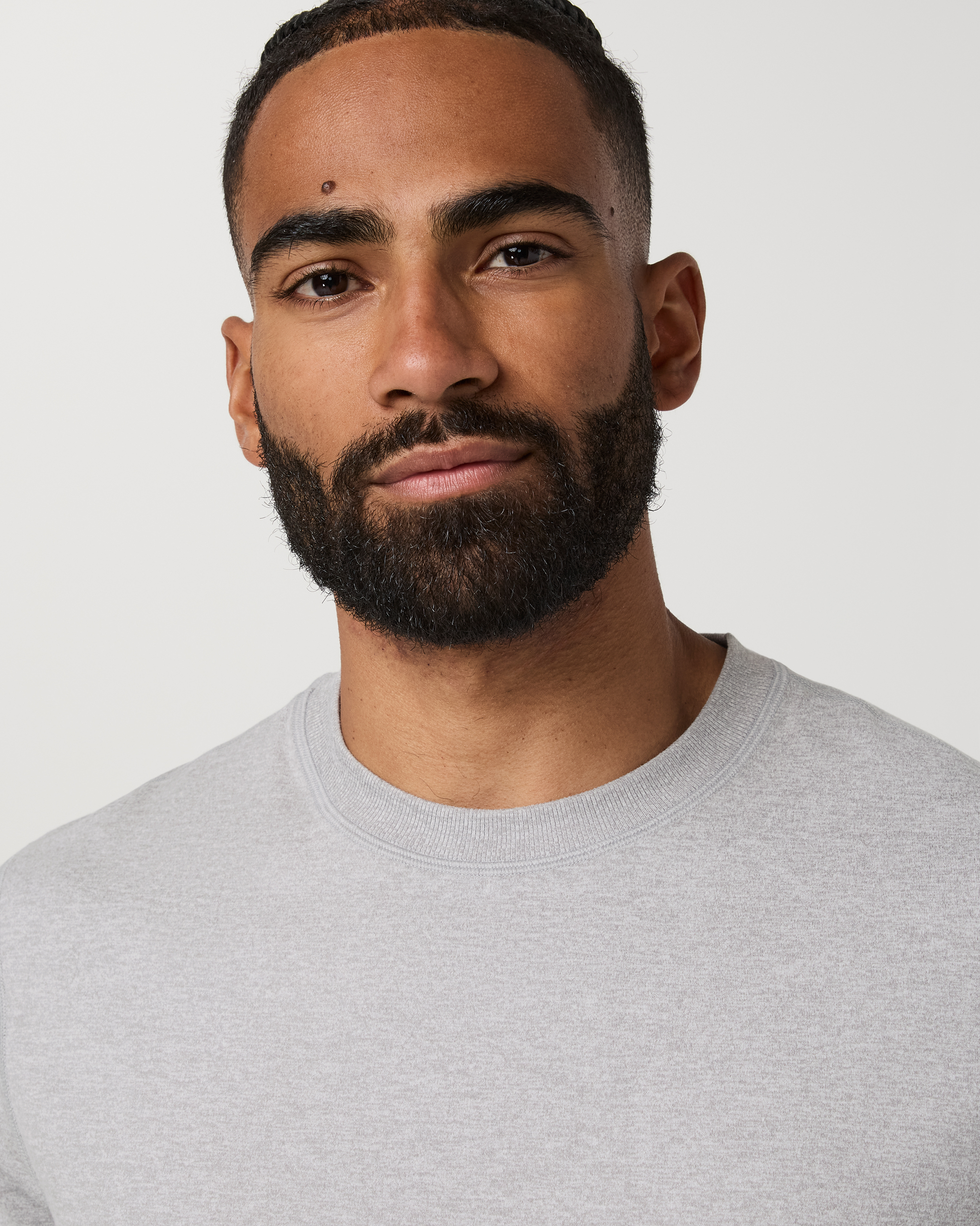 Short Sleeve Ponto Performance Tee | Light Heather Grey - Image 2