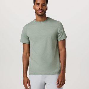 Short Sleeve Ponto Performance Tee | Thyme Heather