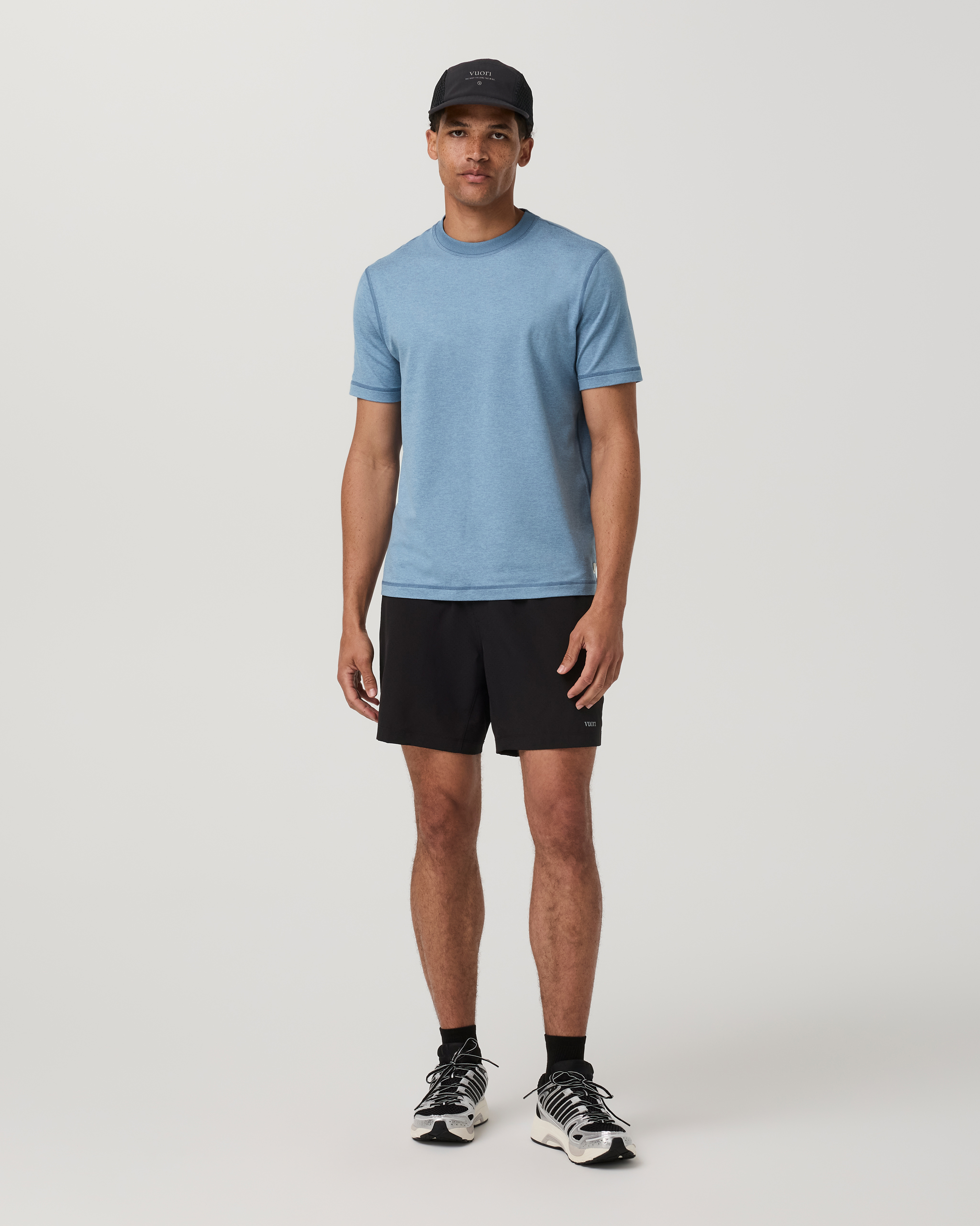 Short Sleeve Ponto Performance Tee | Salty Air Heather - Image 6