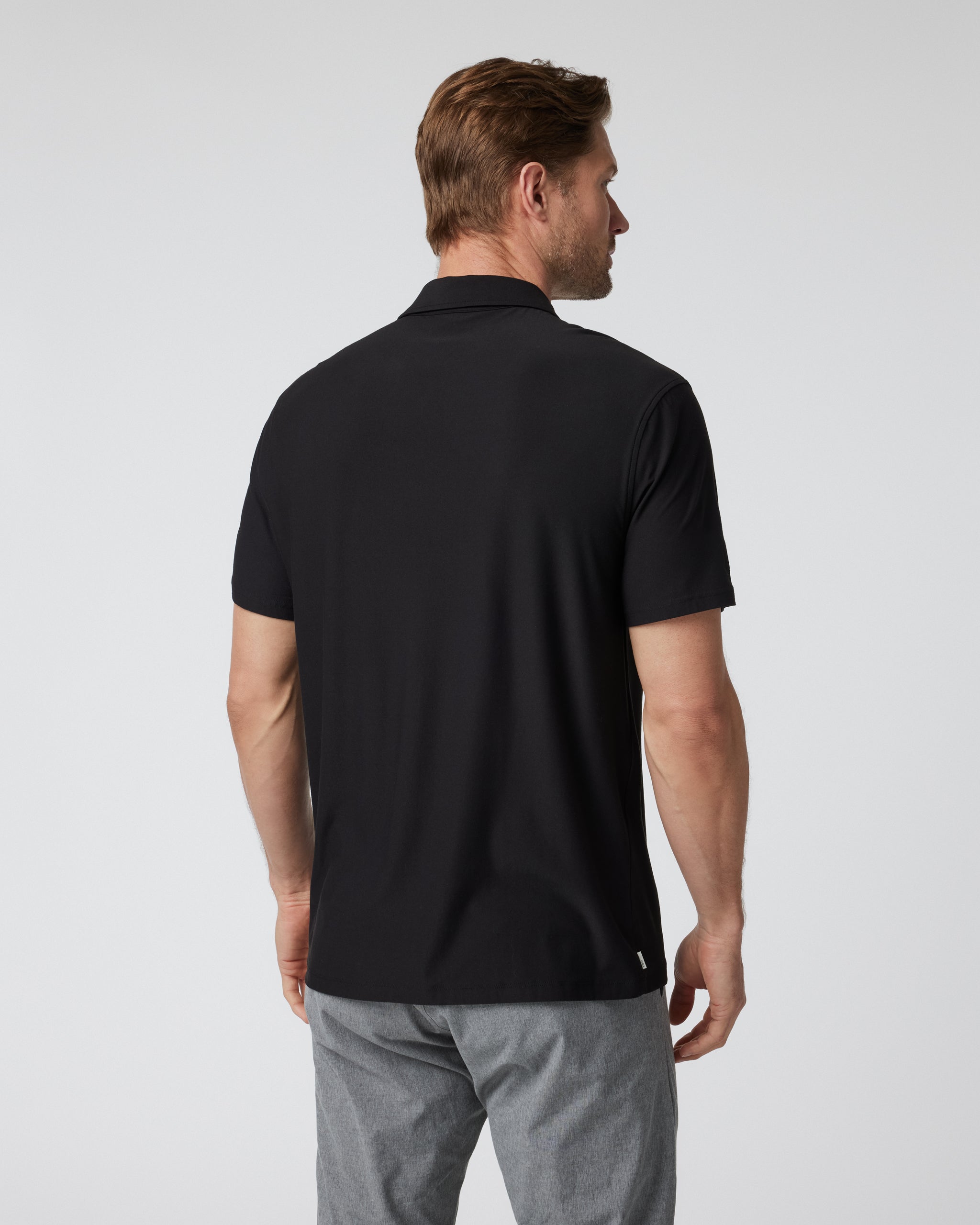 Short Sleeve Strato Button Down | Black - Image 2