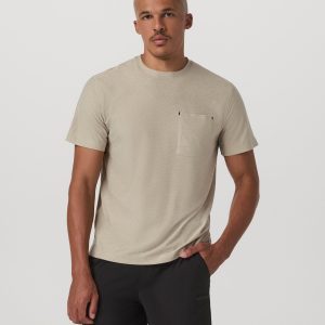 Short Sleeve Strato Pocket Tee - Relaxed Fit | Truffle Heather