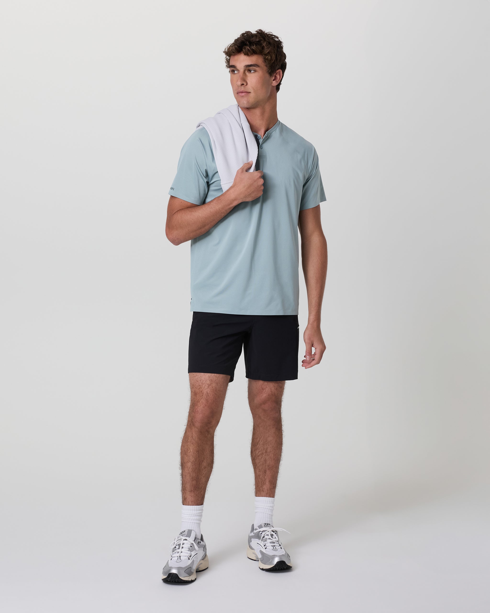 Short Sleeve Viewpoint Henley | Mist - Image 3