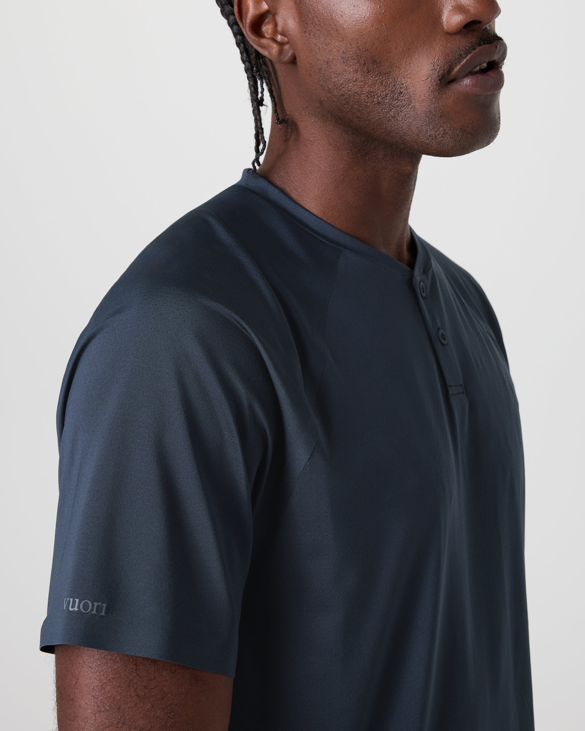 Short Sleeve Viewpoint Henley | Navy - Image 2