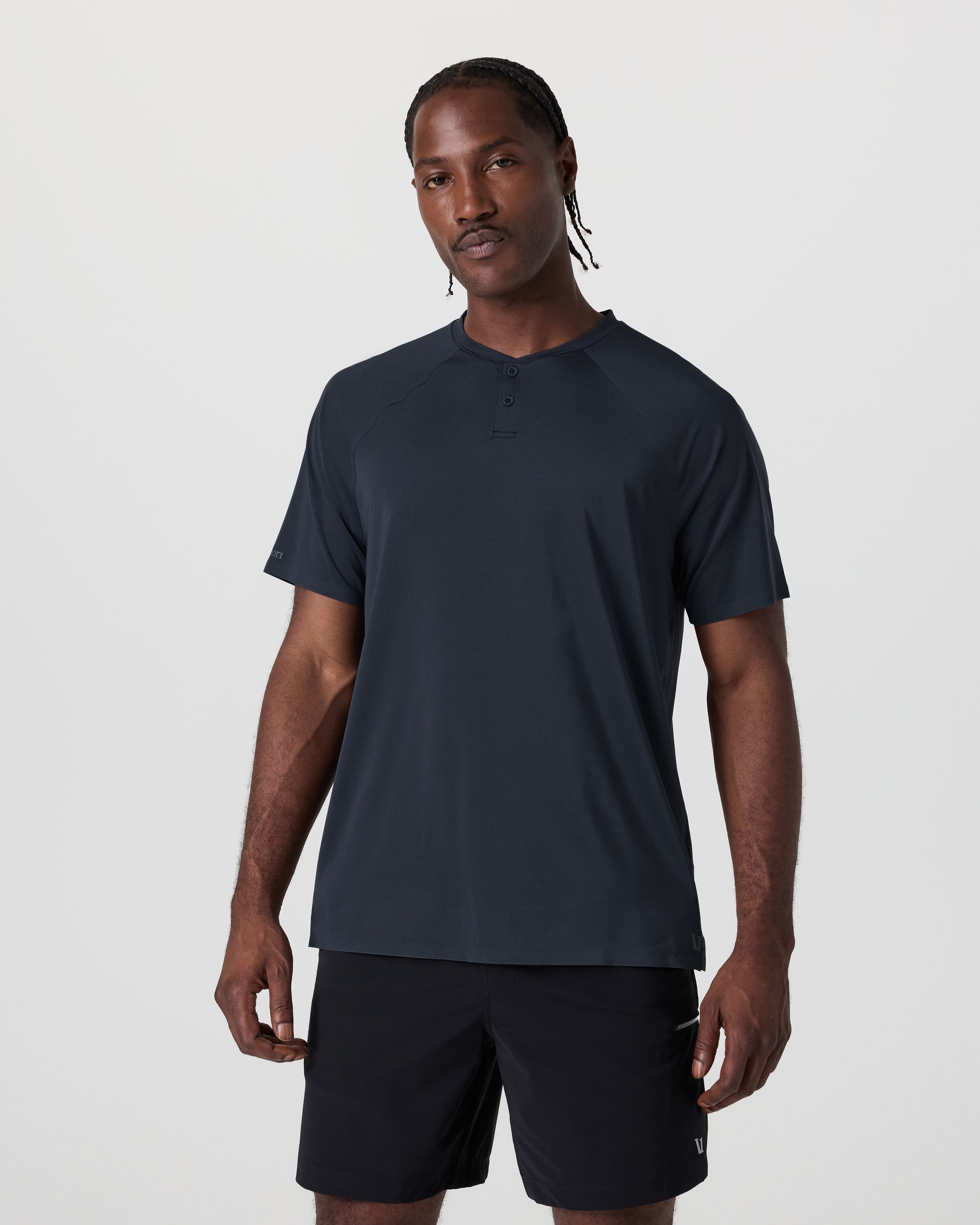 Short Sleeve Viewpoint Henley | Navy - Image 3