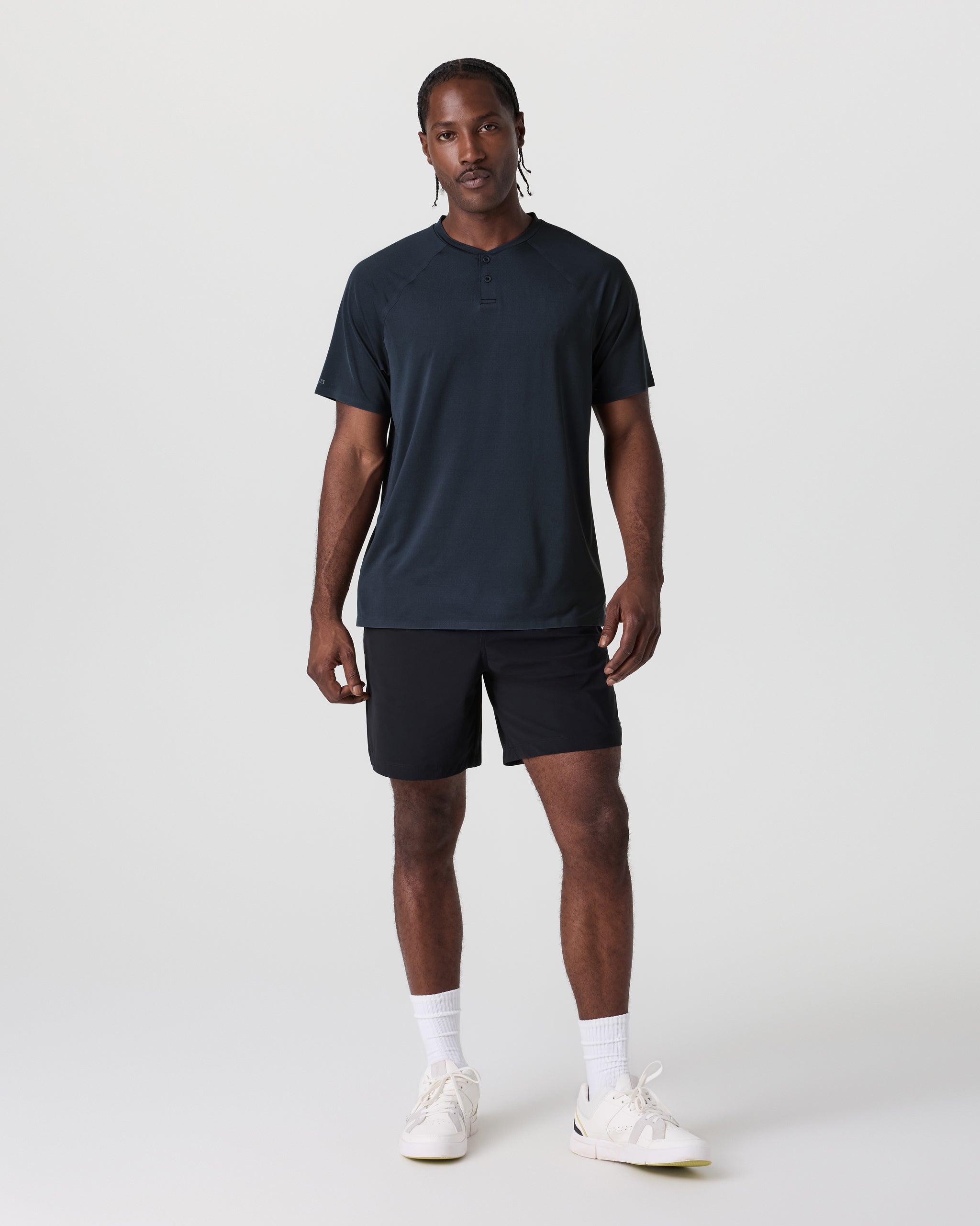 Short Sleeve Viewpoint Henley | Navy - Image 5