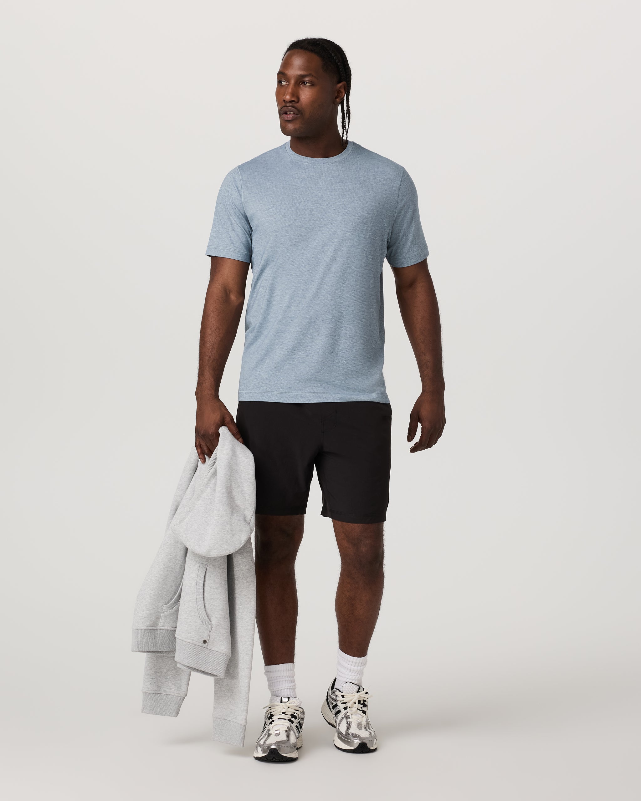 Short Sleeve Everyday Tee | Sea Glass Heather - Image 3