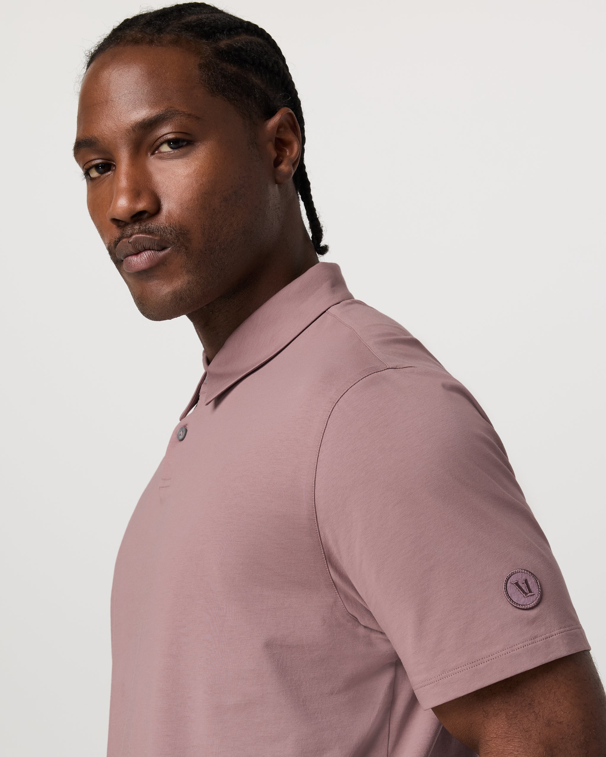 Short Sleeve Feather Polo | Zion Rose - Image 2