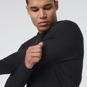 Long Sleeve Ponto Performance Tee | Black Heather