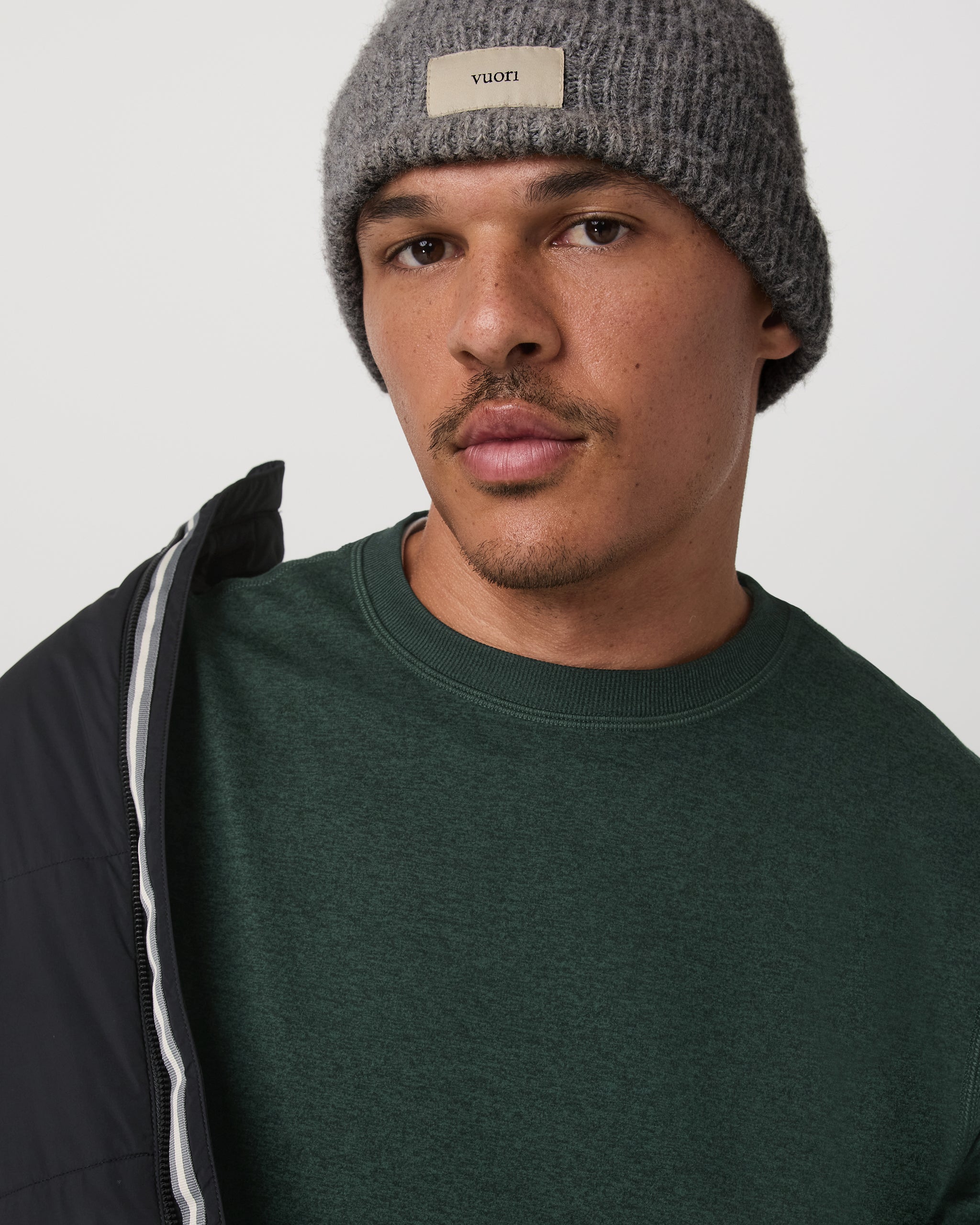Long Sleeve Ponto Performance Tee | Evergreen Heather - Image 2