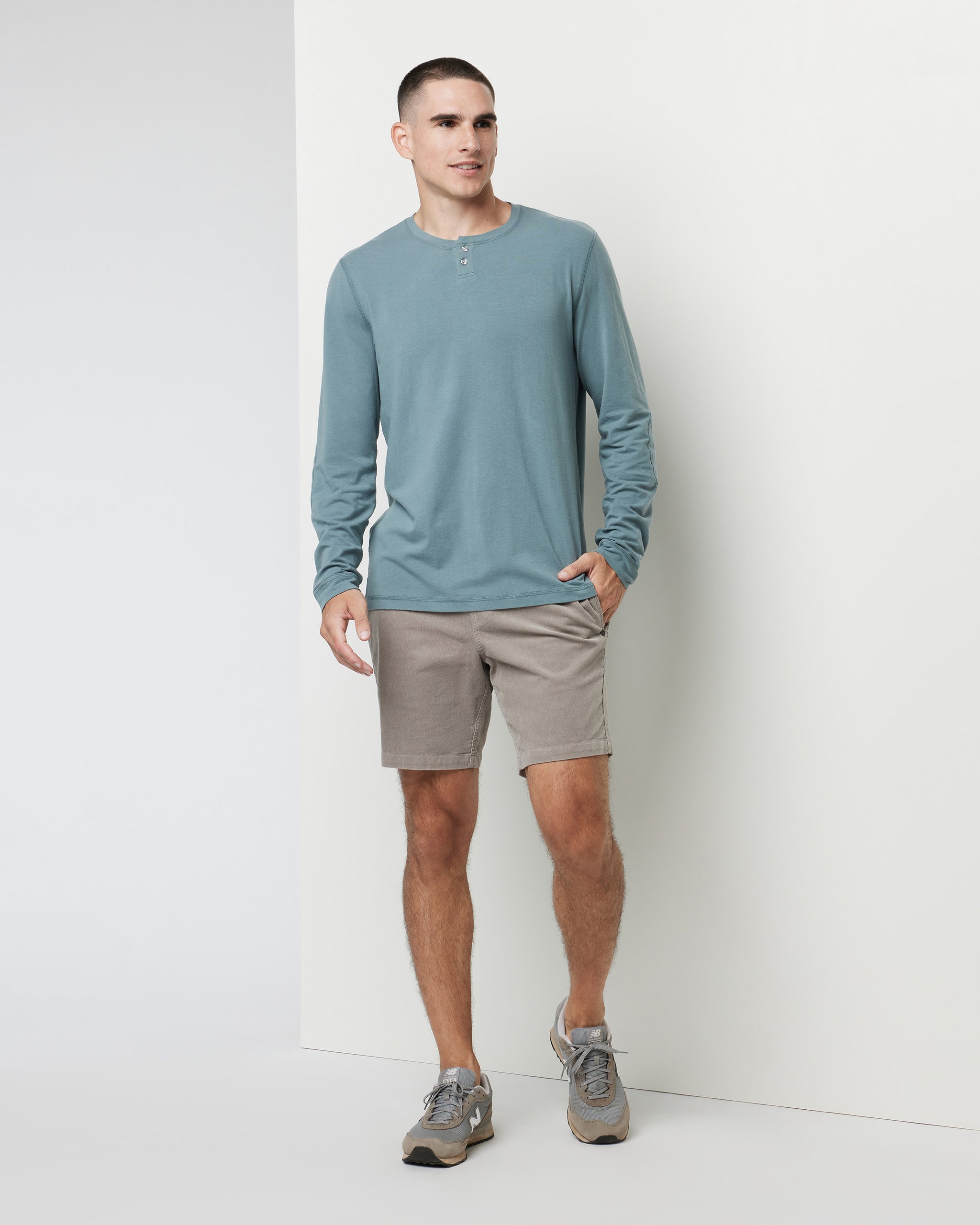 Long Sleeve Ever Henley | Kashmir - Image 3