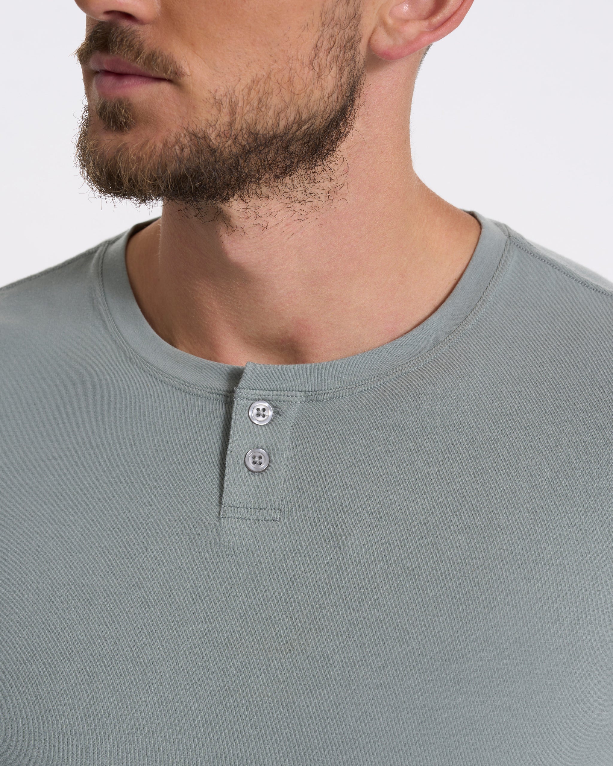 Long Sleeve Ever Henley | Stormy - Image 2