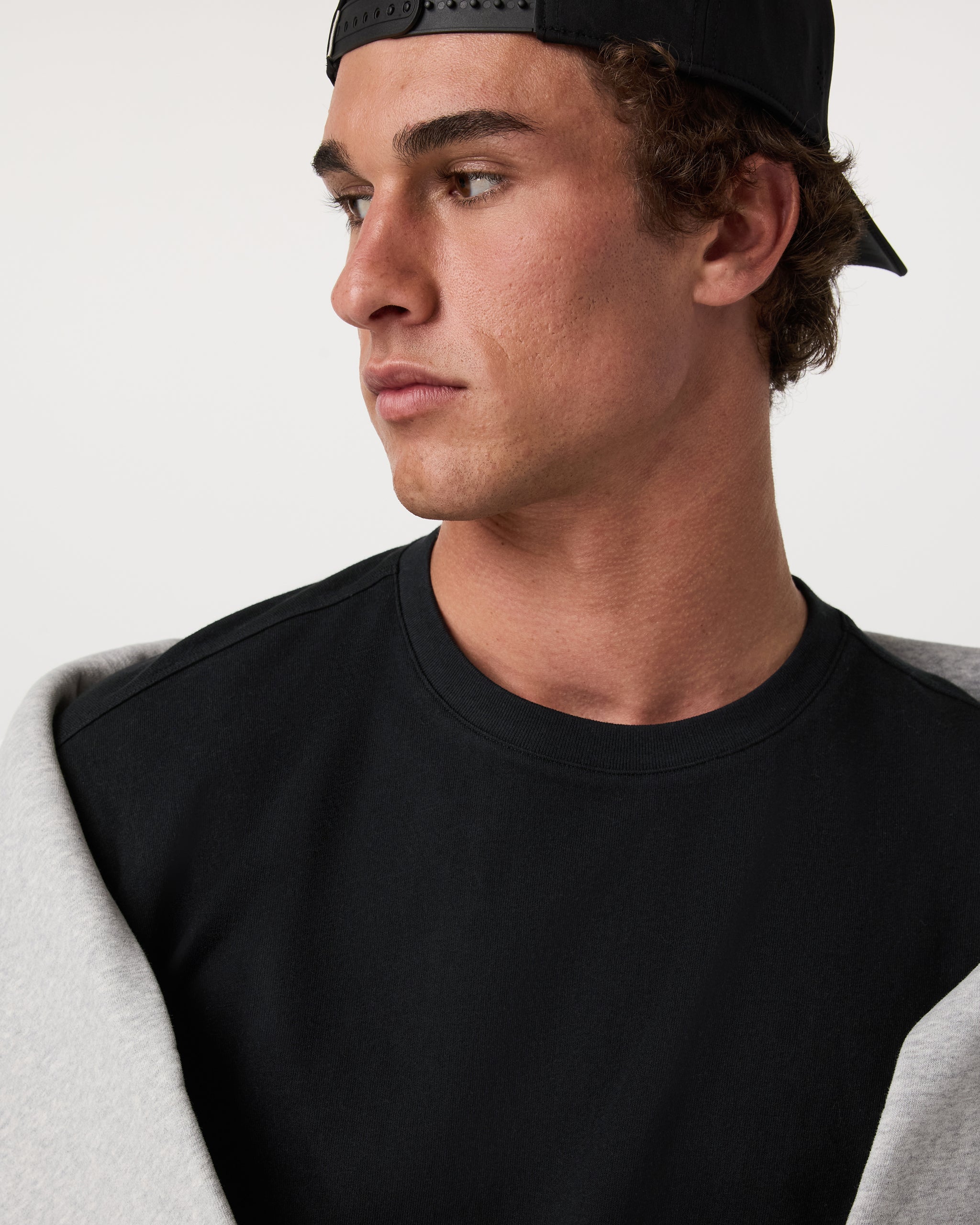 Short Sleeve Vuori Heavyweight Cotton Tee - Relaxed Fit | Black - Image 2