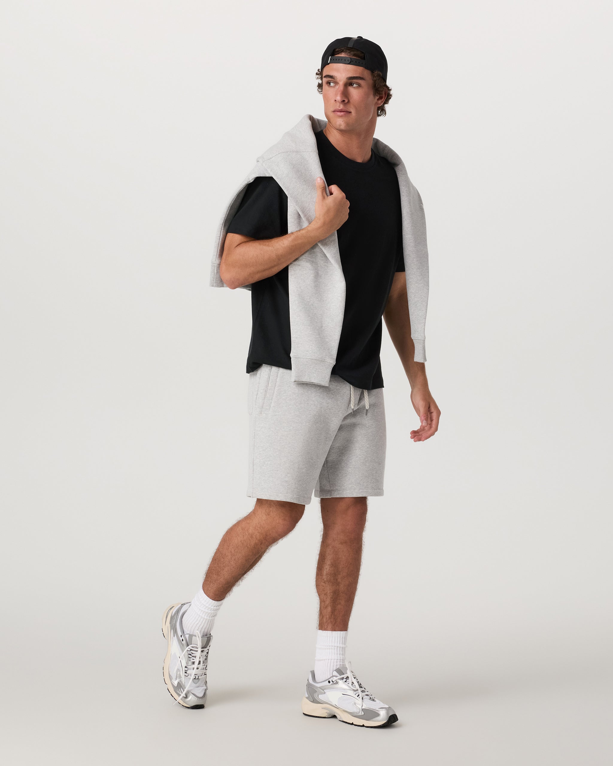 Short Sleeve Vuori Heavyweight Cotton Tee - Relaxed Fit | Black - Image 4