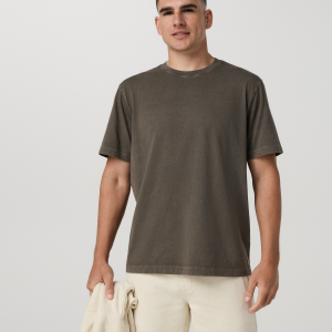 Short Sleeve Vuori Heavyweight Tee - Relaxed Fit | Oregano Garment Dye