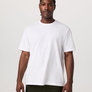 Short Sleeve Vuori Heavyweight Cotton Tee - Relaxed Fit | White