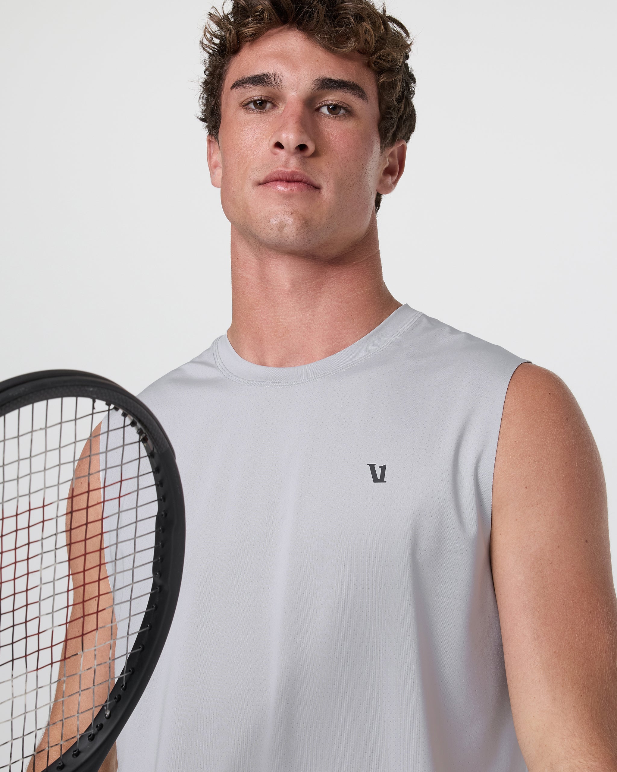 Viewpoint Muscle Tank | Sky Grey - Image 3