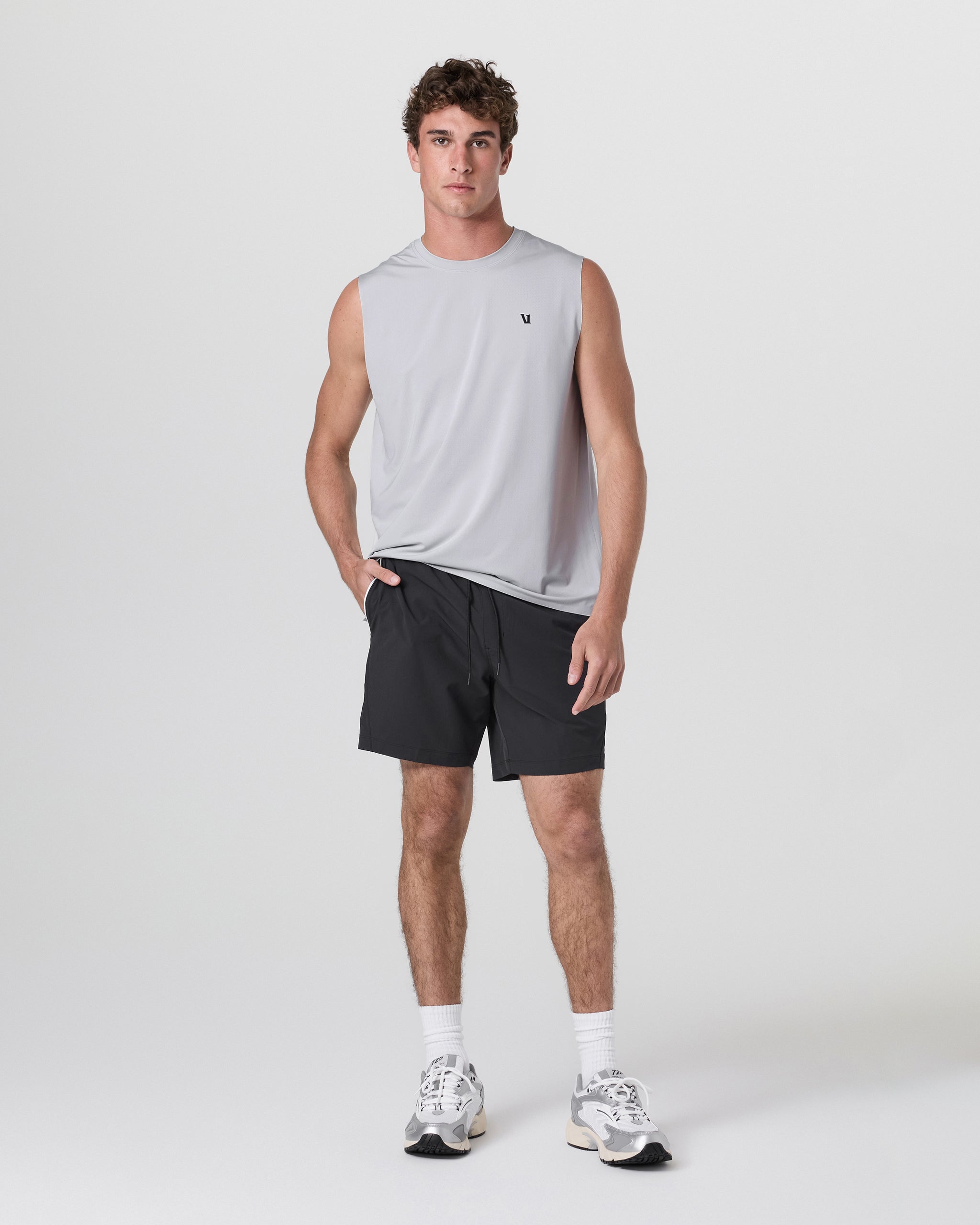 Viewpoint Muscle Tank | Sky Grey - Image 4