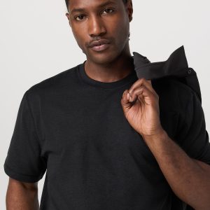Short Sleeve Ponto Tee - Relaxed Fit | Black Heather