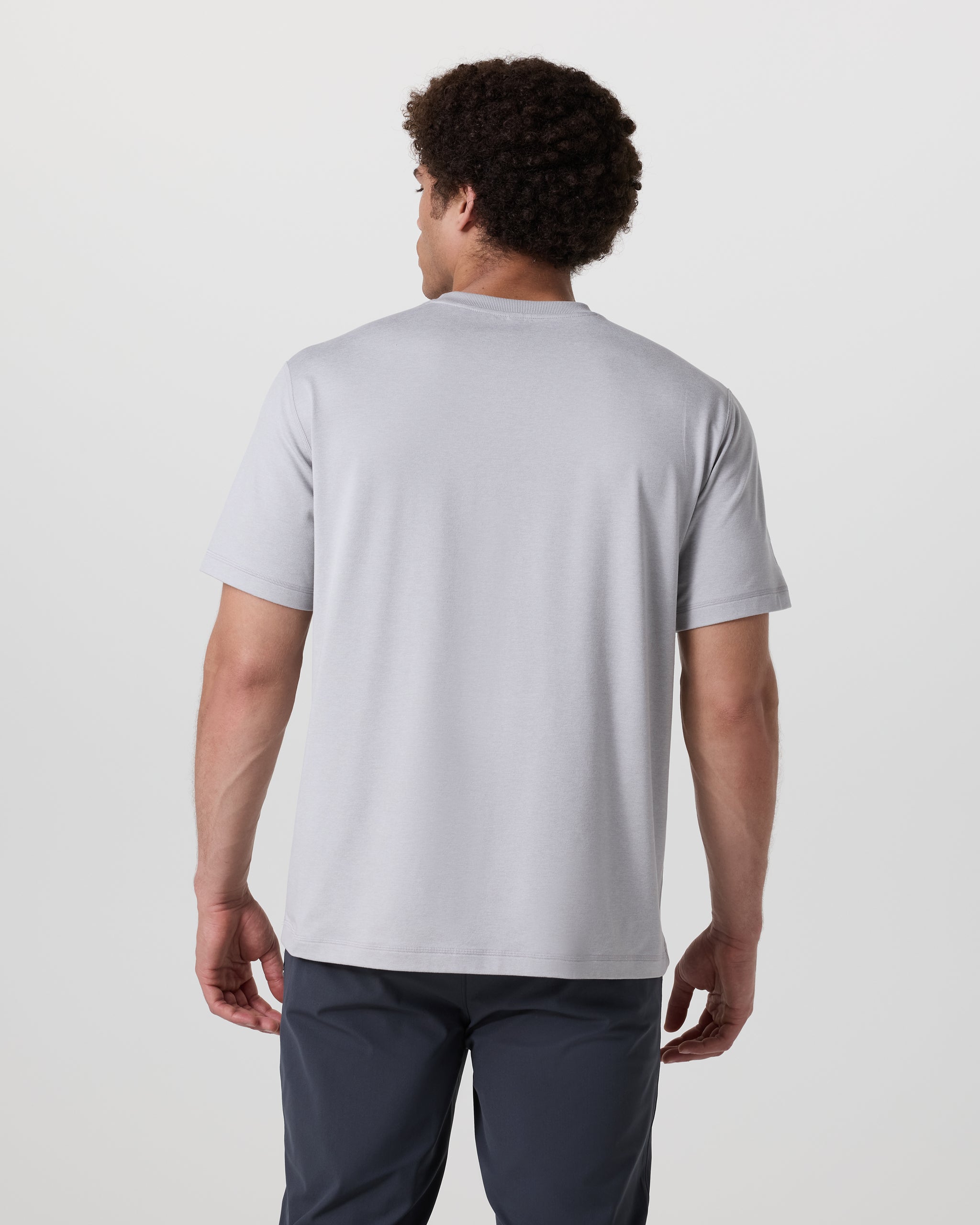 Short Sleeve Ponto Tee - Relaxed Fit | Frost Grey Heather - Image 4
