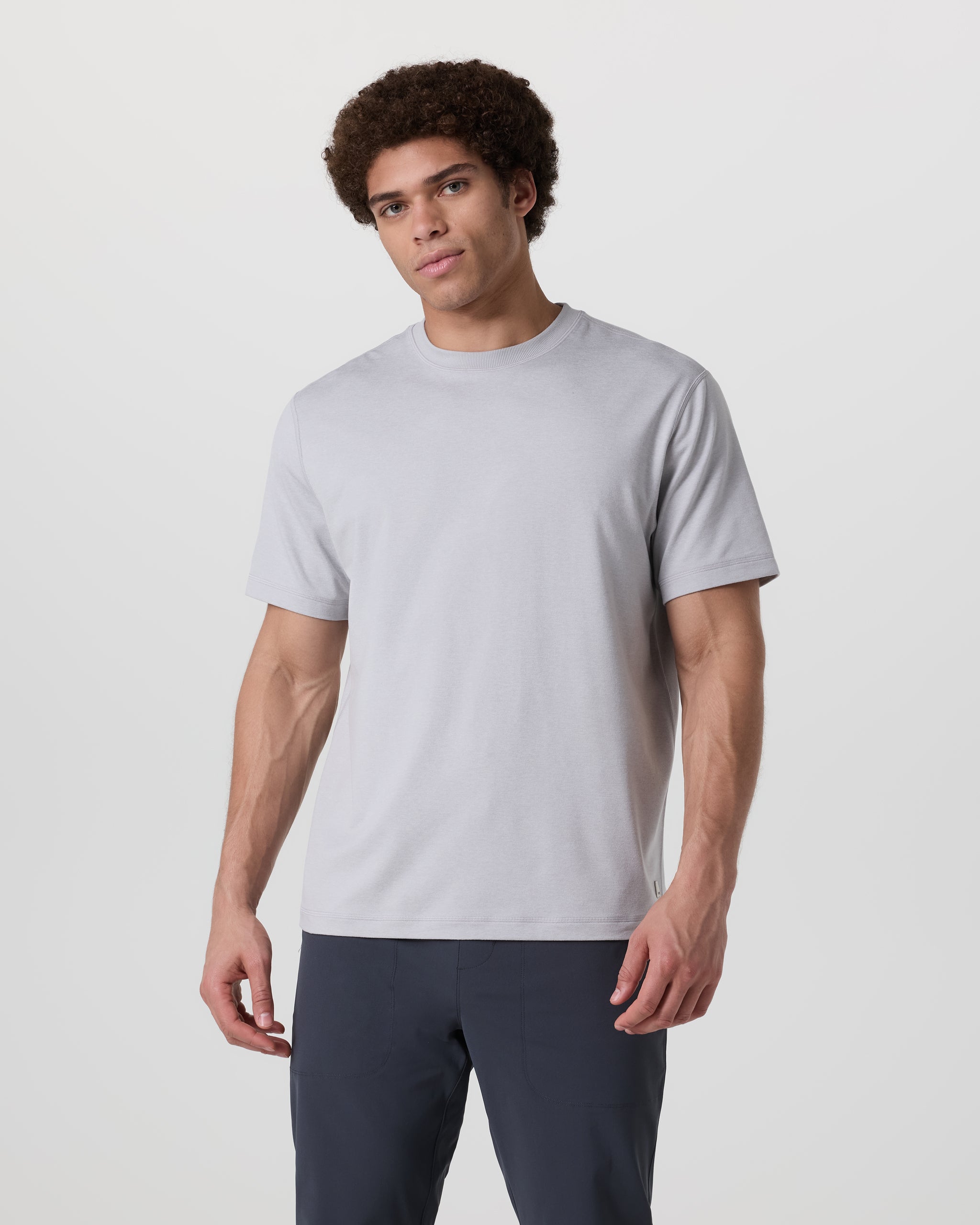 Short Sleeve Ponto Tee - Relaxed Fit | Frost Grey Heather - Image 2