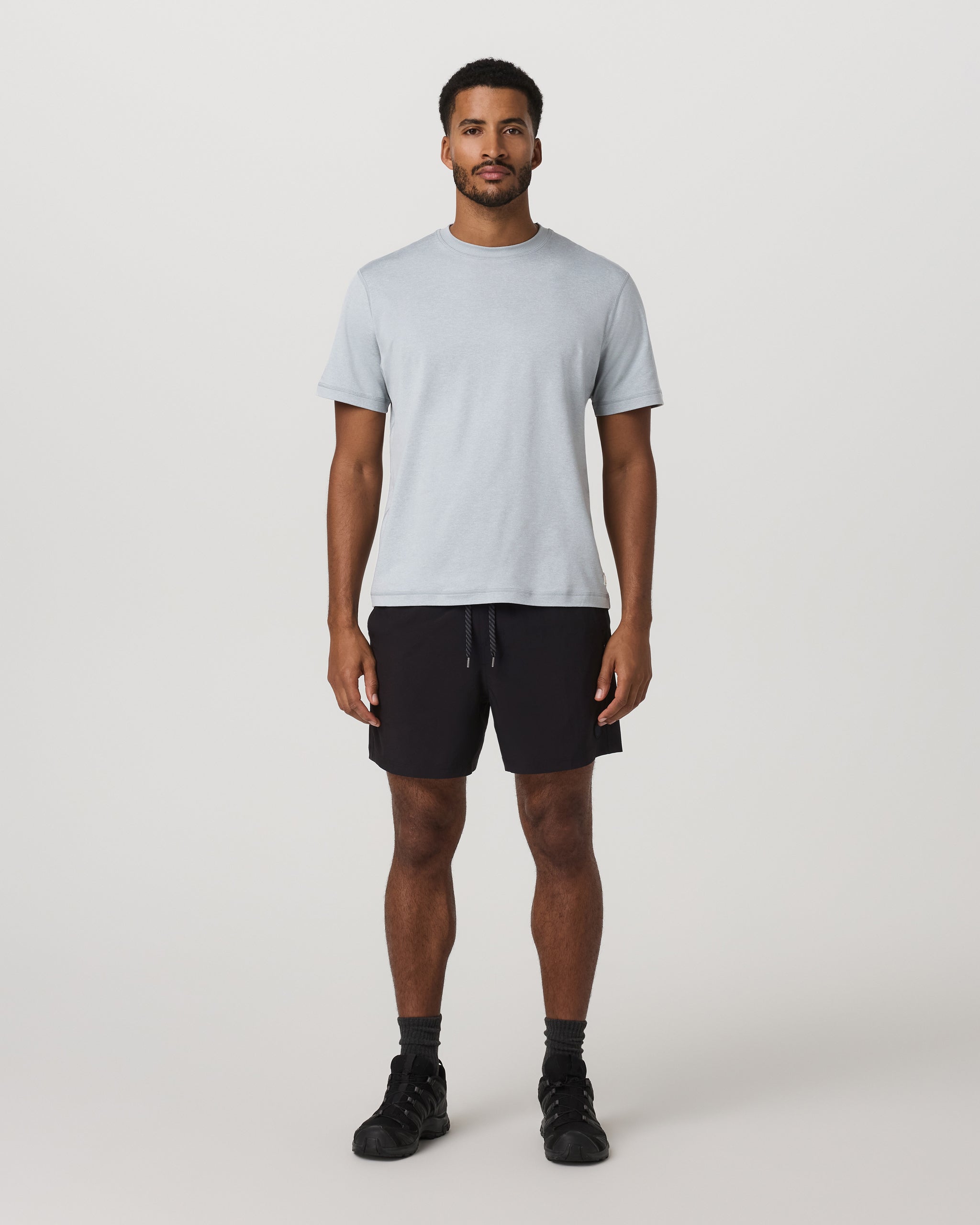 Short Sleeve Ponto Tee - Relaxed Fit | Harbor Grey Heather - Image 4