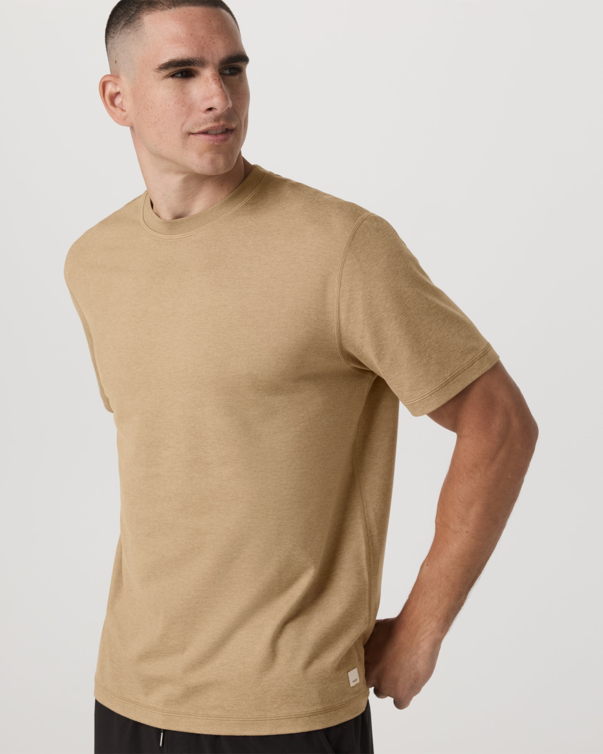 Short Sleeve Ponto Tee - Relaxed Fit | Sungold Heather