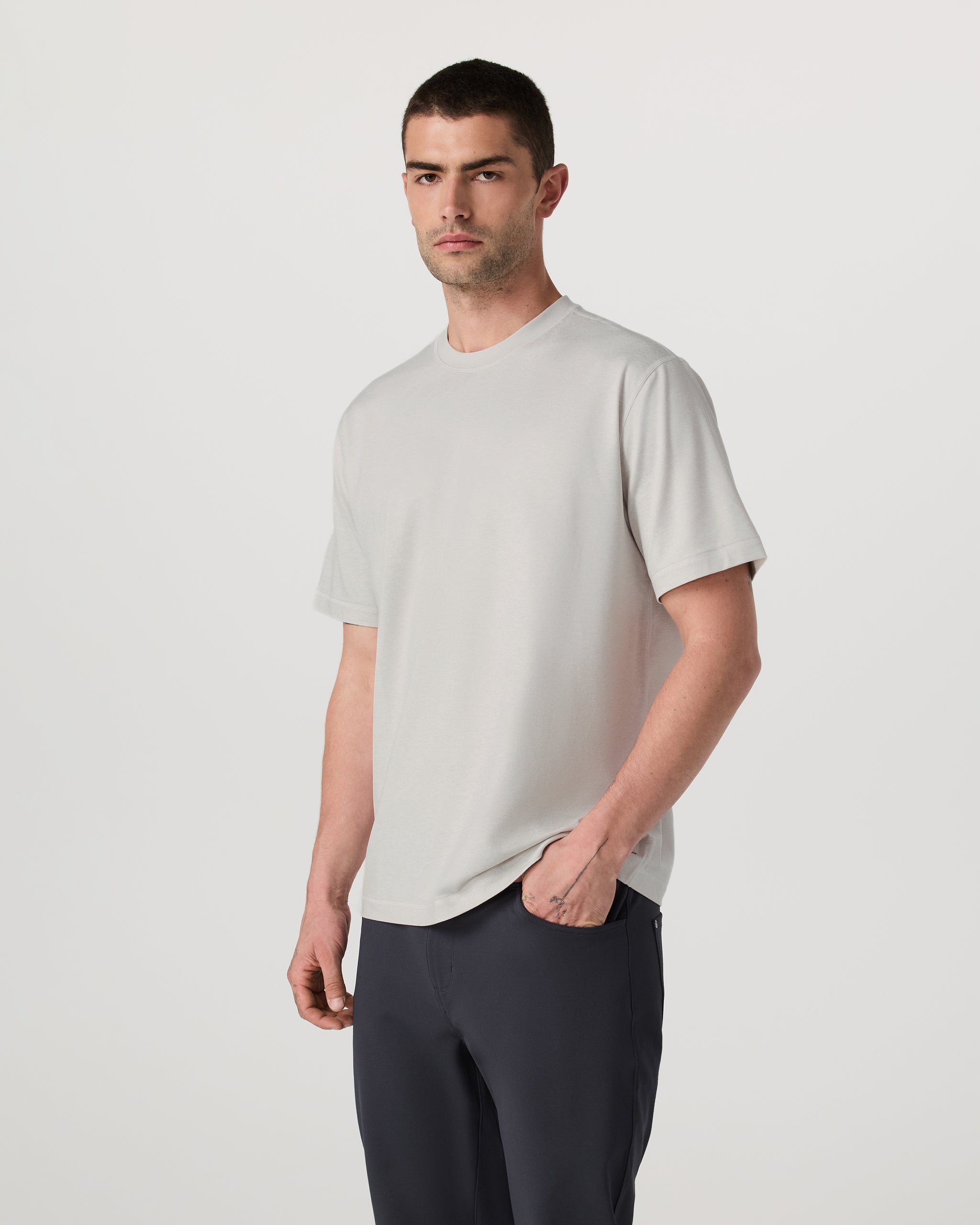 Short Sleeve Ponto Tee - Relaxed Fit | Salt Heather