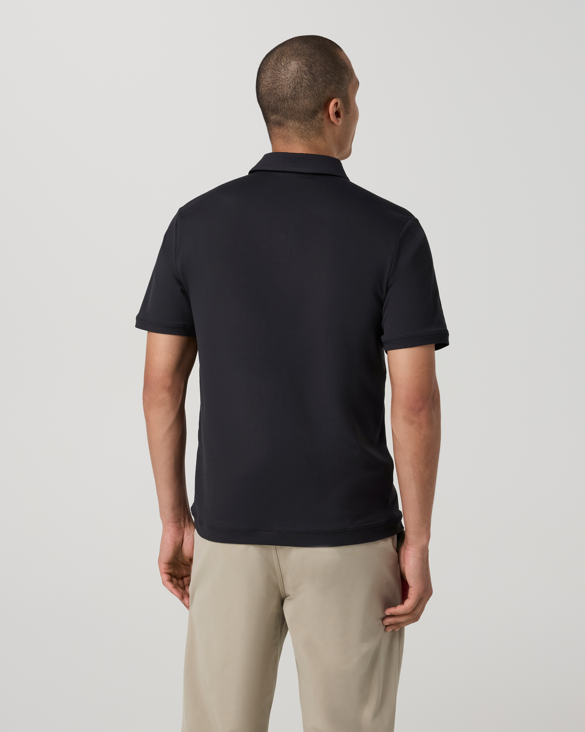 Short Sleeve Ponto Performance Polo | Black - Image 4
