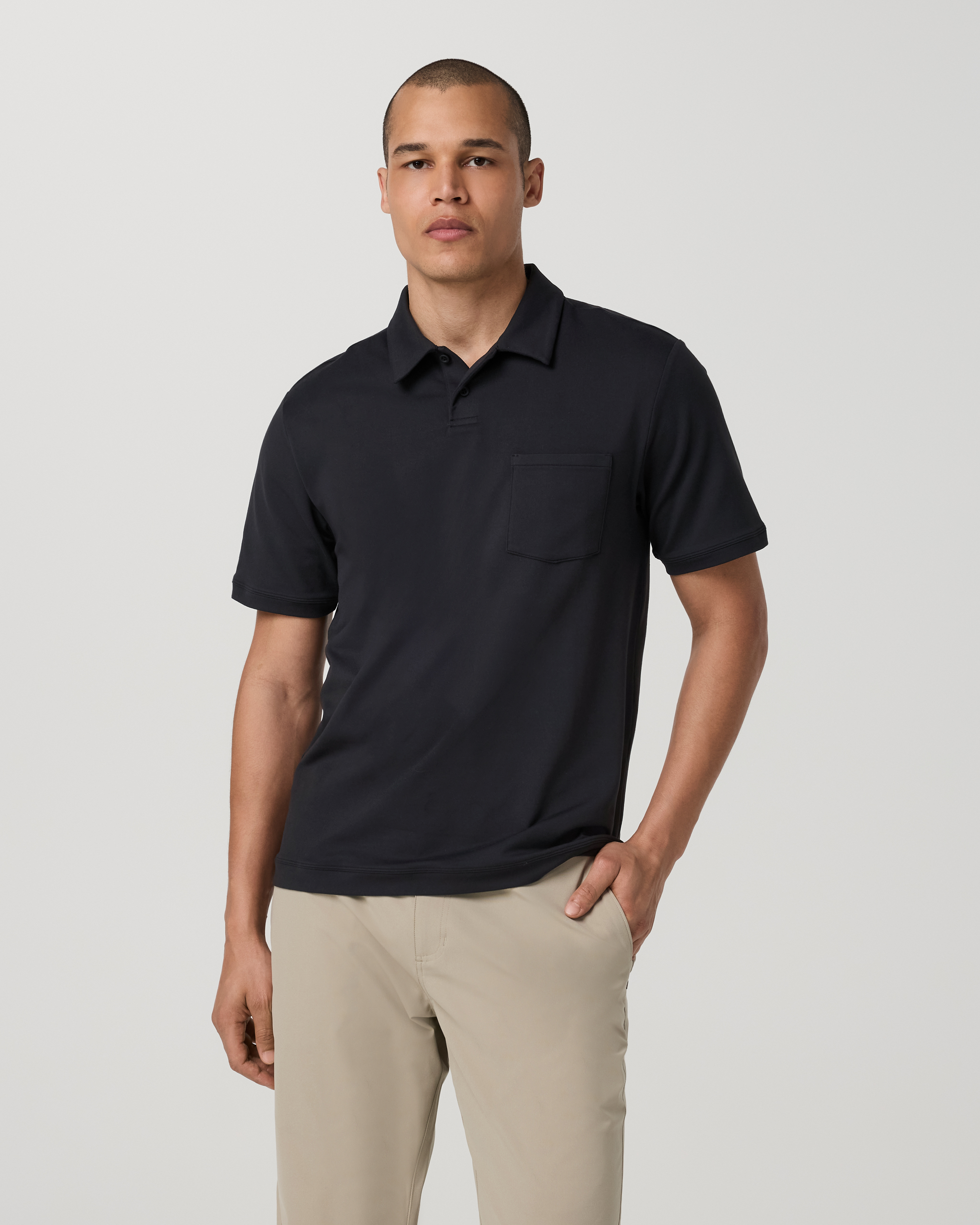 Short Sleeve Ponto Performance Polo | Black
