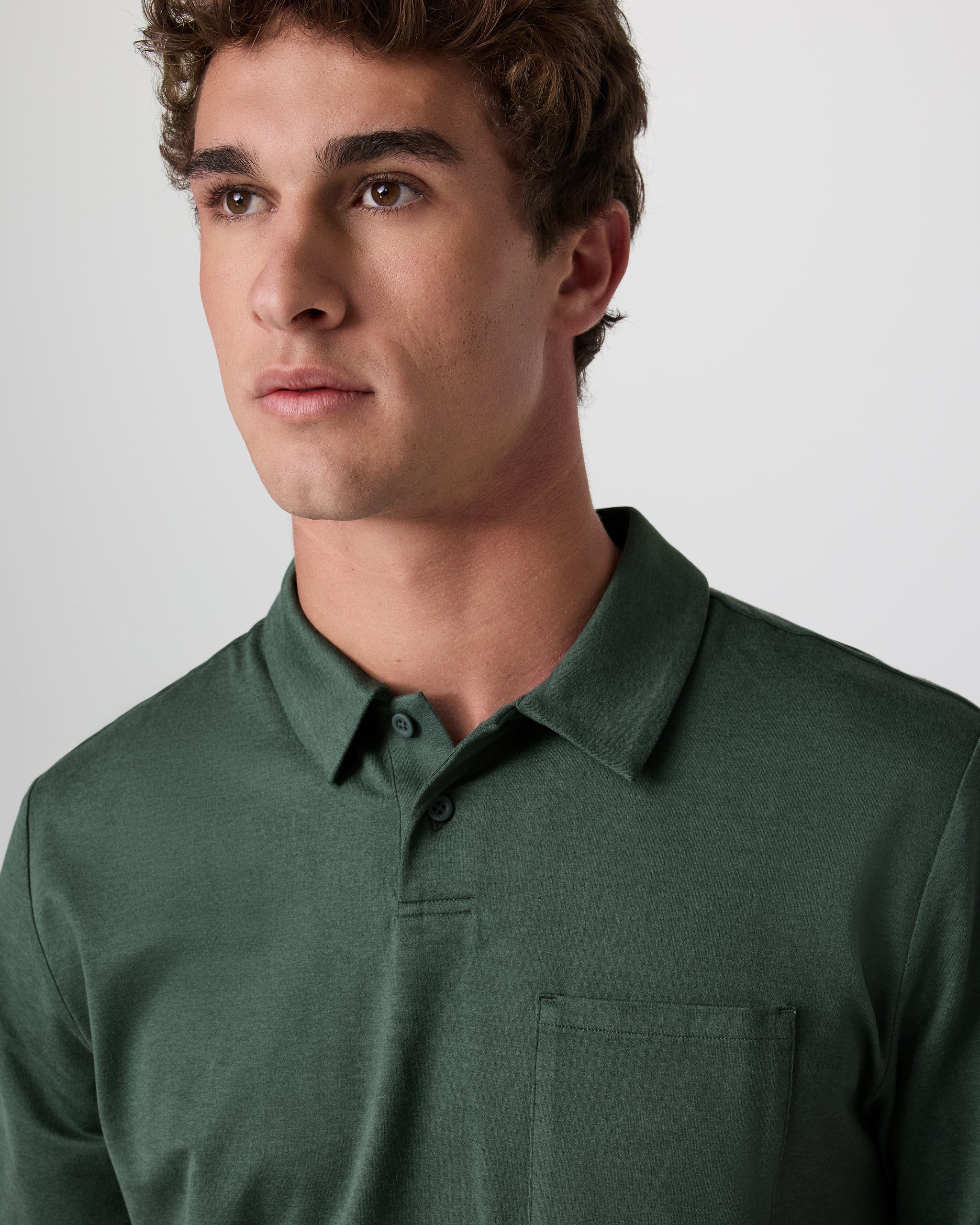 Short Sleeve Ponto Performance Polo | Marsh Heather - Image 2