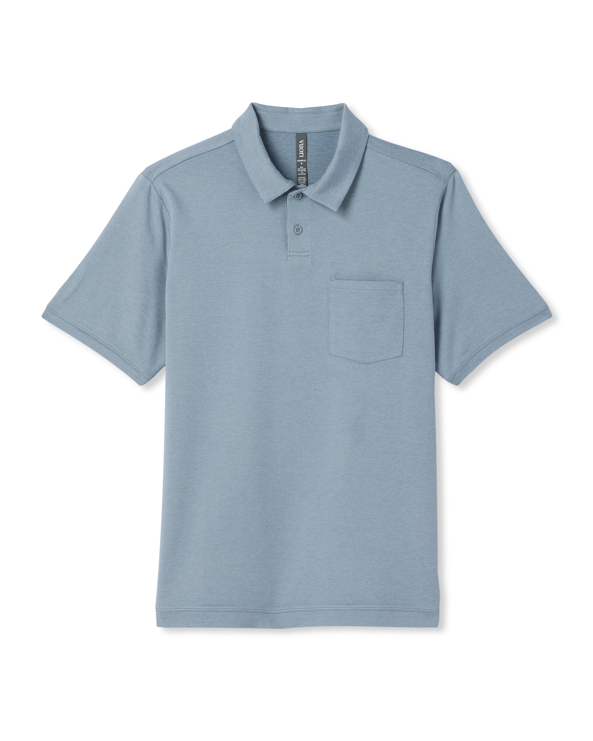 Short Sleeve Ponto Performance Polo | Flint Heather - Image 6