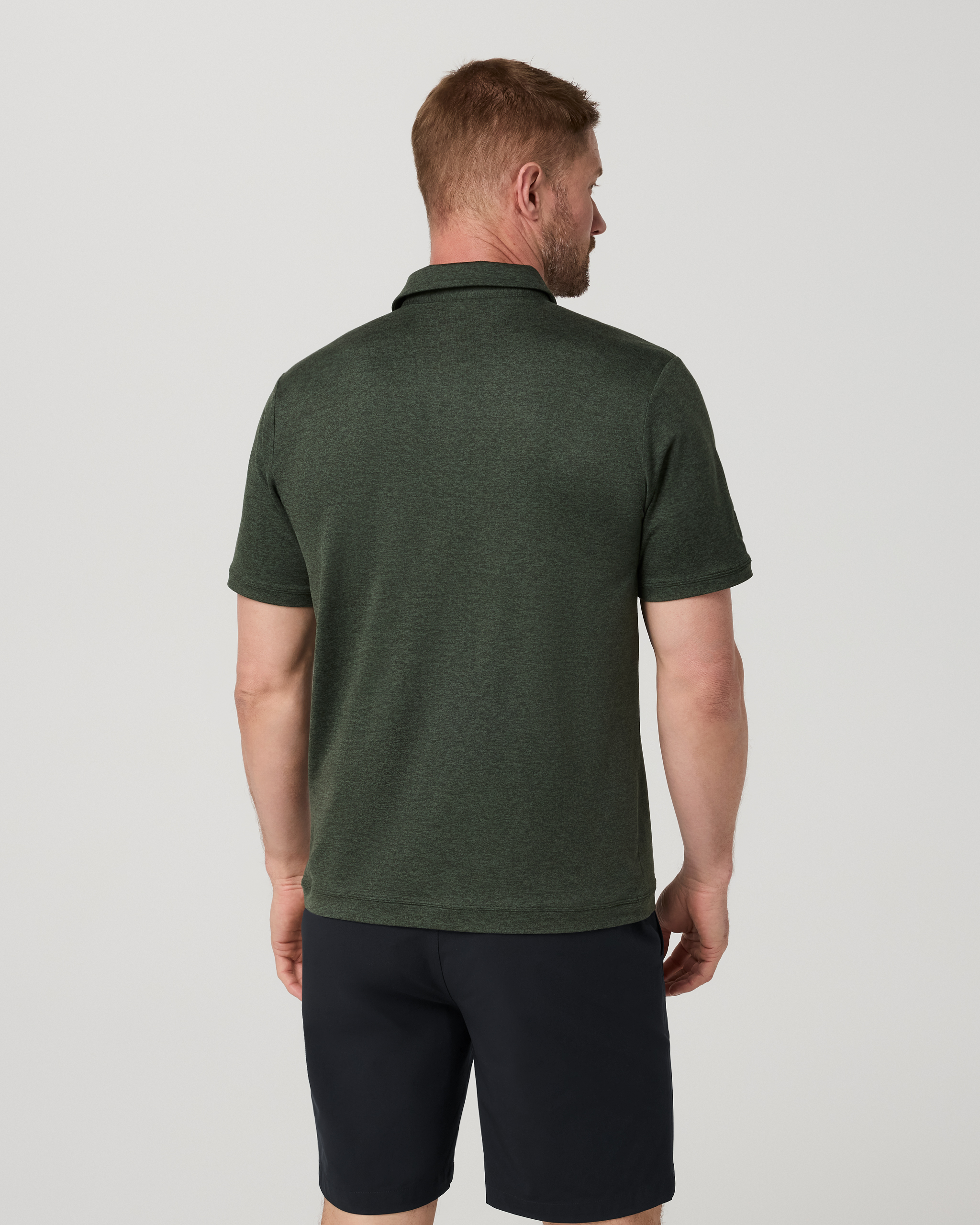 Short Sleeve Ponto Performance Polo | Salamander Heather - Image 3