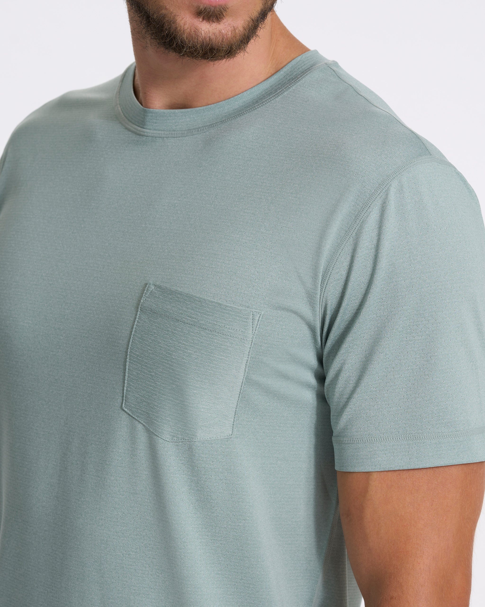 Tradewind Performance Tee | Neptune Heather - Image 2