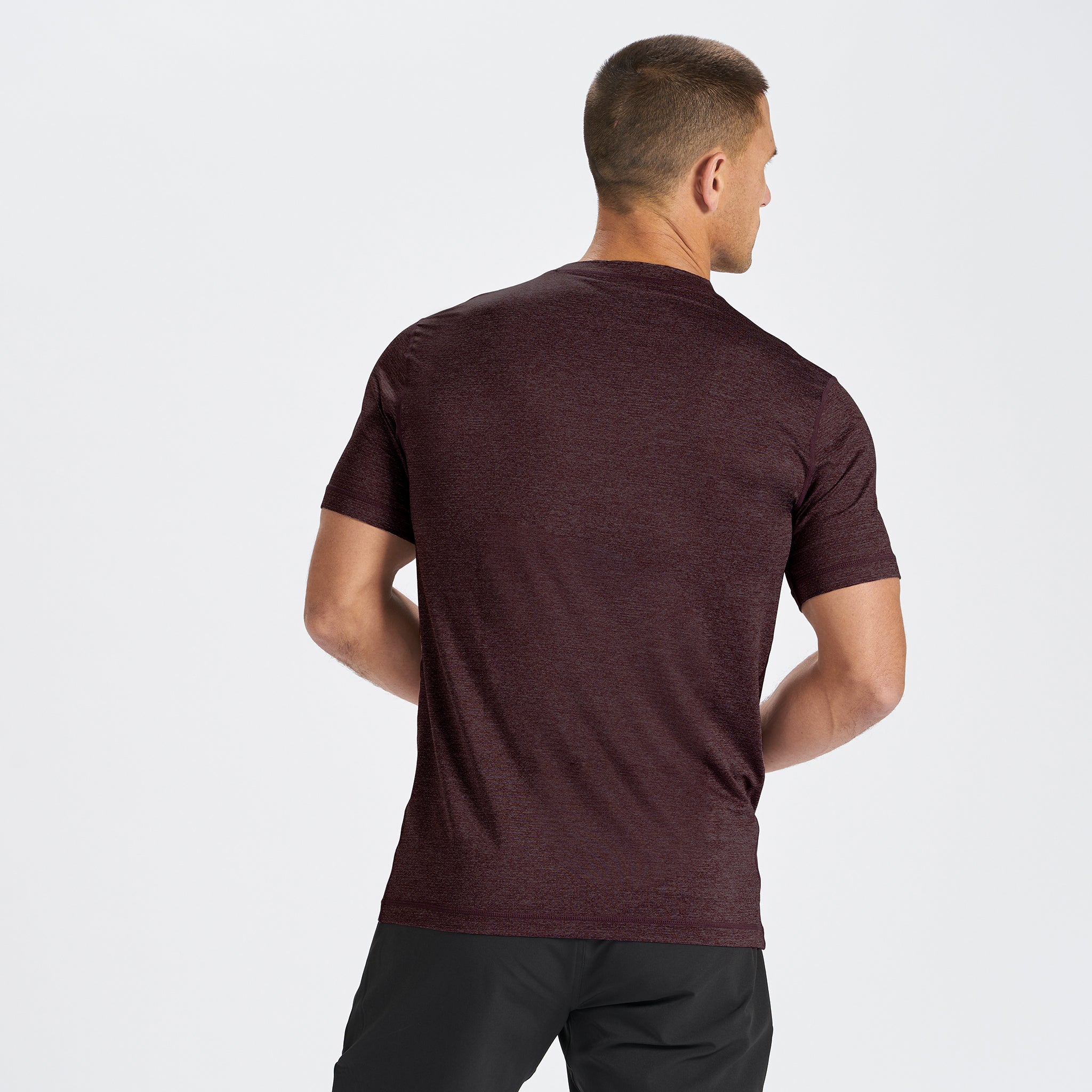 Tradewind Performance Tee | Oxblood Heather - Image 3