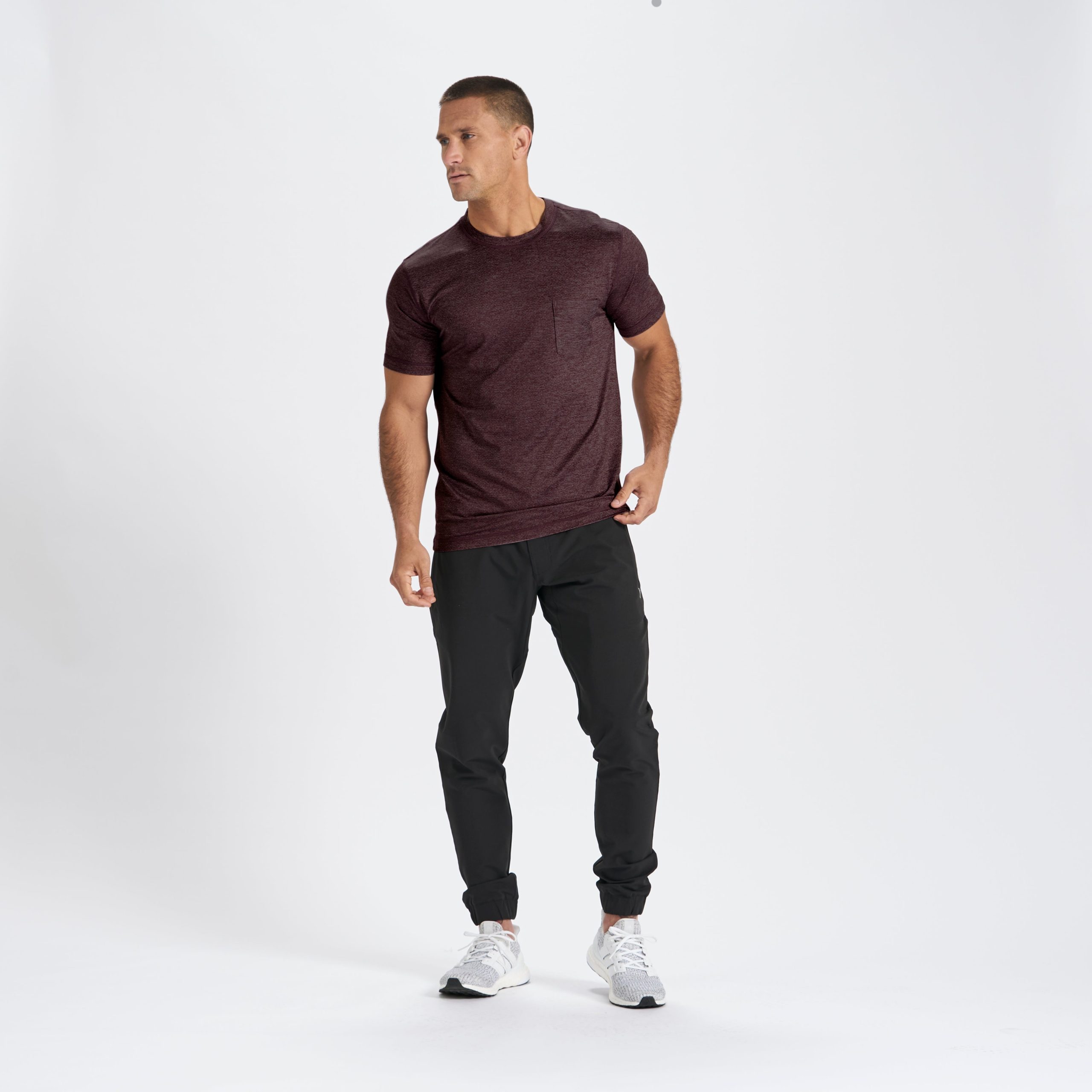 Tradewind Performance Tee | Oxblood Heather - Image 4