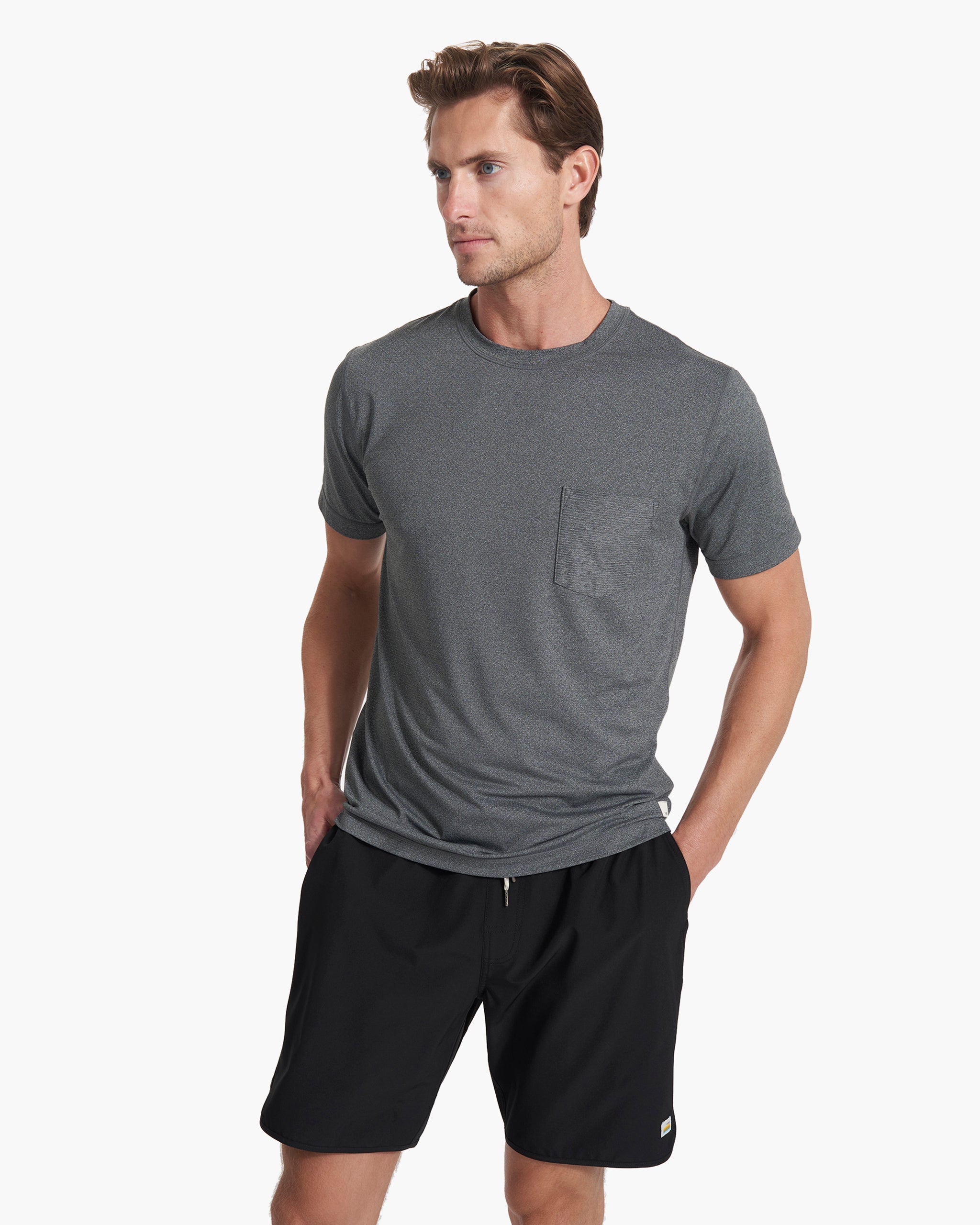 Tradewind Performance Tee | Heather Grey