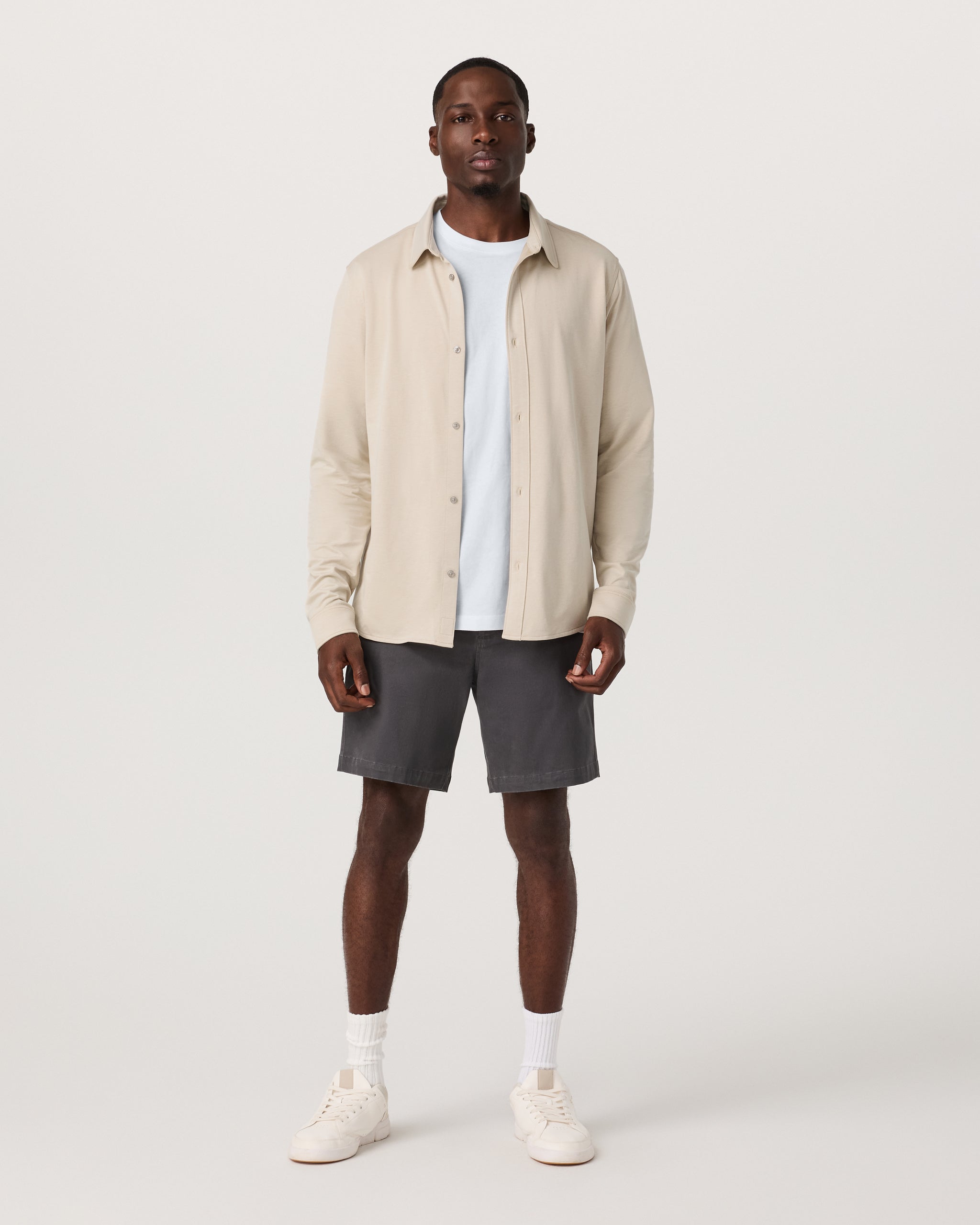 Long Sleeve Knit Oxford Button Down - Classic Fit | Trench - Image 5