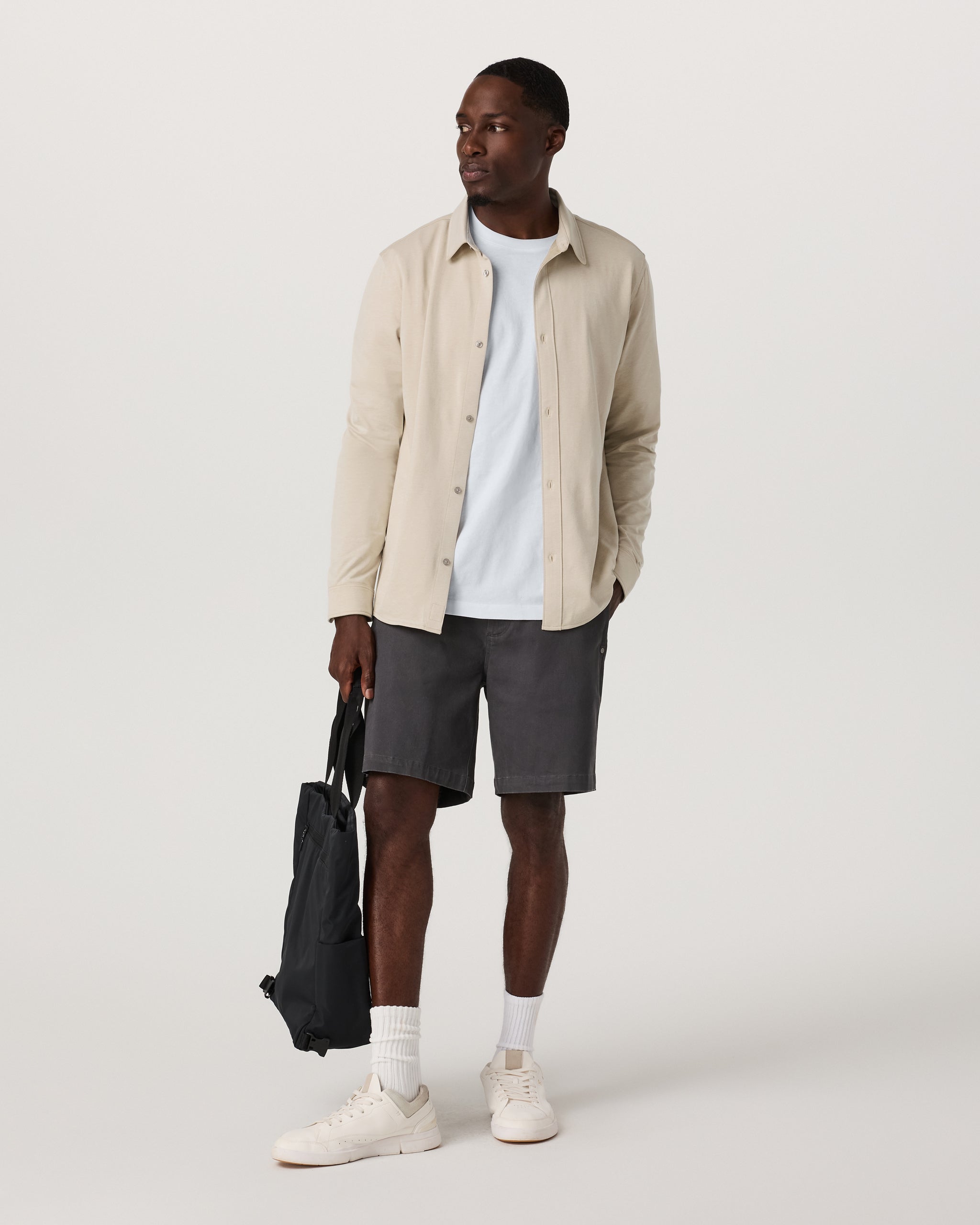 Long Sleeve Knit Oxford Button Down - Classic Fit | Trench - Image 2