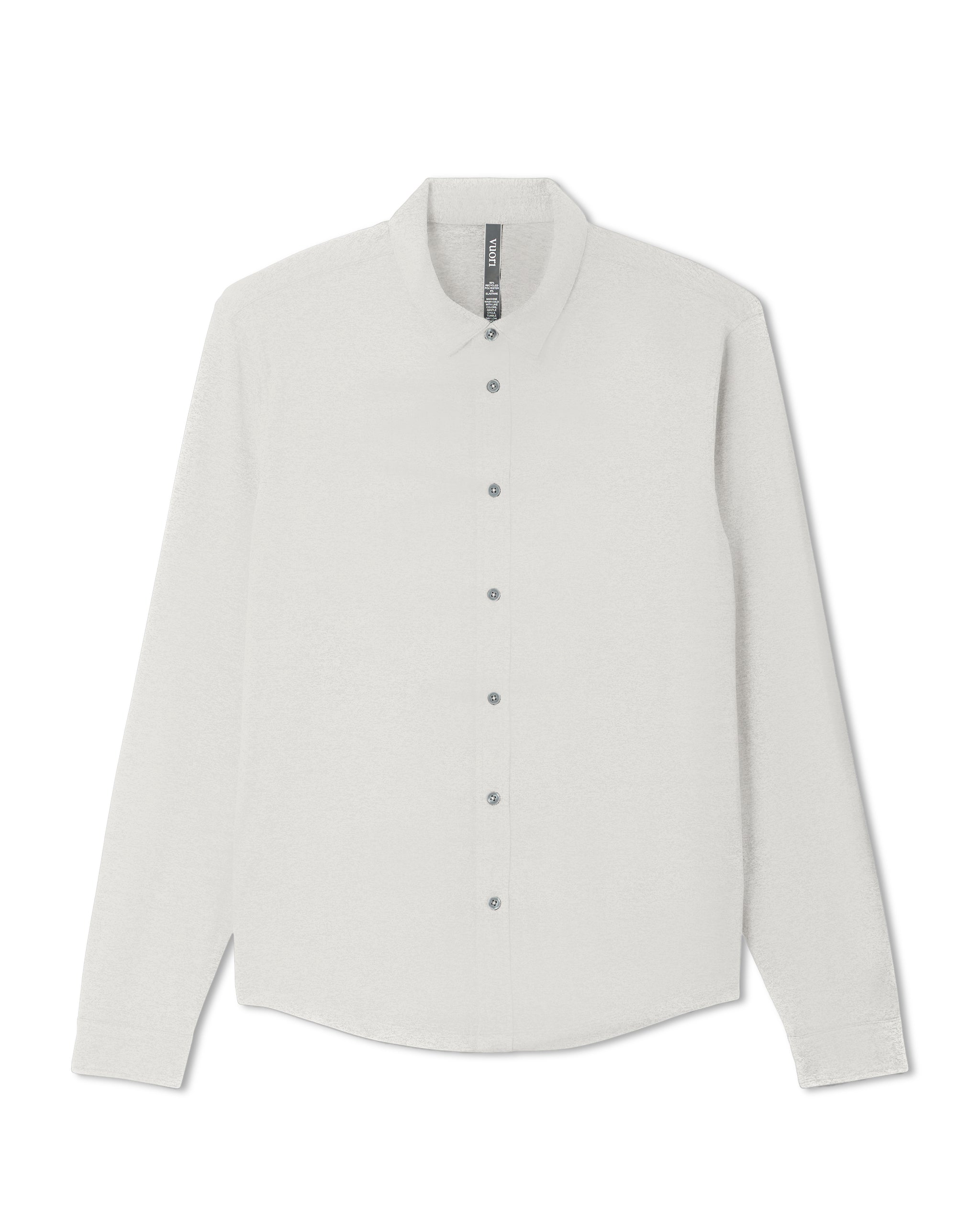 Long Sleeve Ponto Button Down Shirt | Salt Heather - Image 5