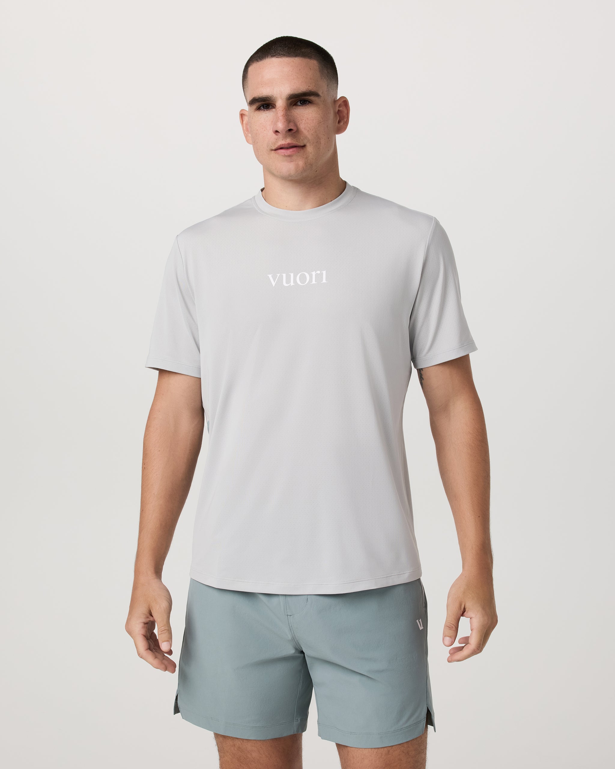 Short Sleeve Viewpoint Performance Tee 2.0 Pro | Sky Grey Pro