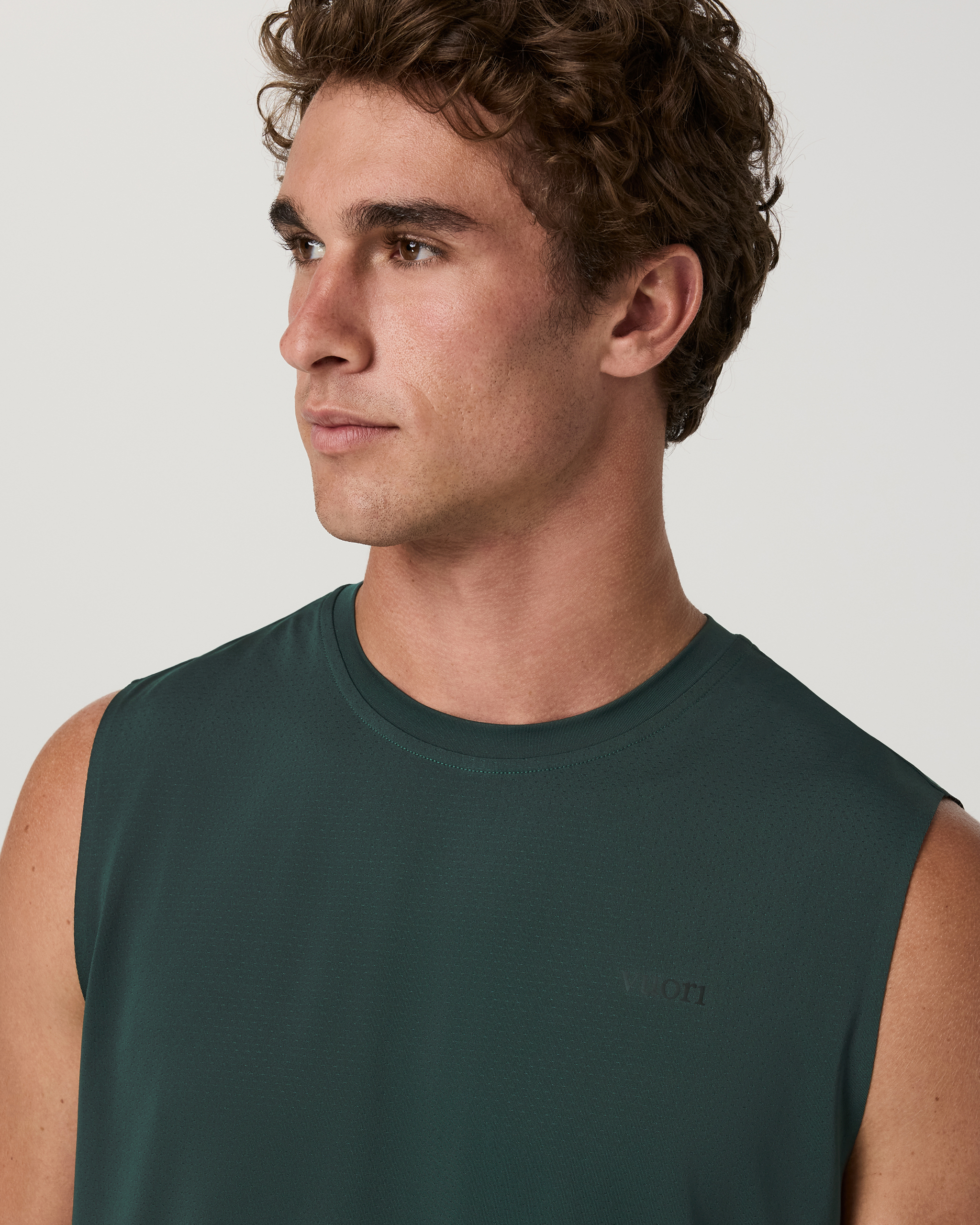 Sleeveless Viewpoint Muscle Tank 2.0 | Hemlock - Image 2