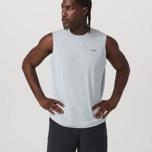 Sleeveless Viewpoint Muscle Tank 2.0 | Sky Grey