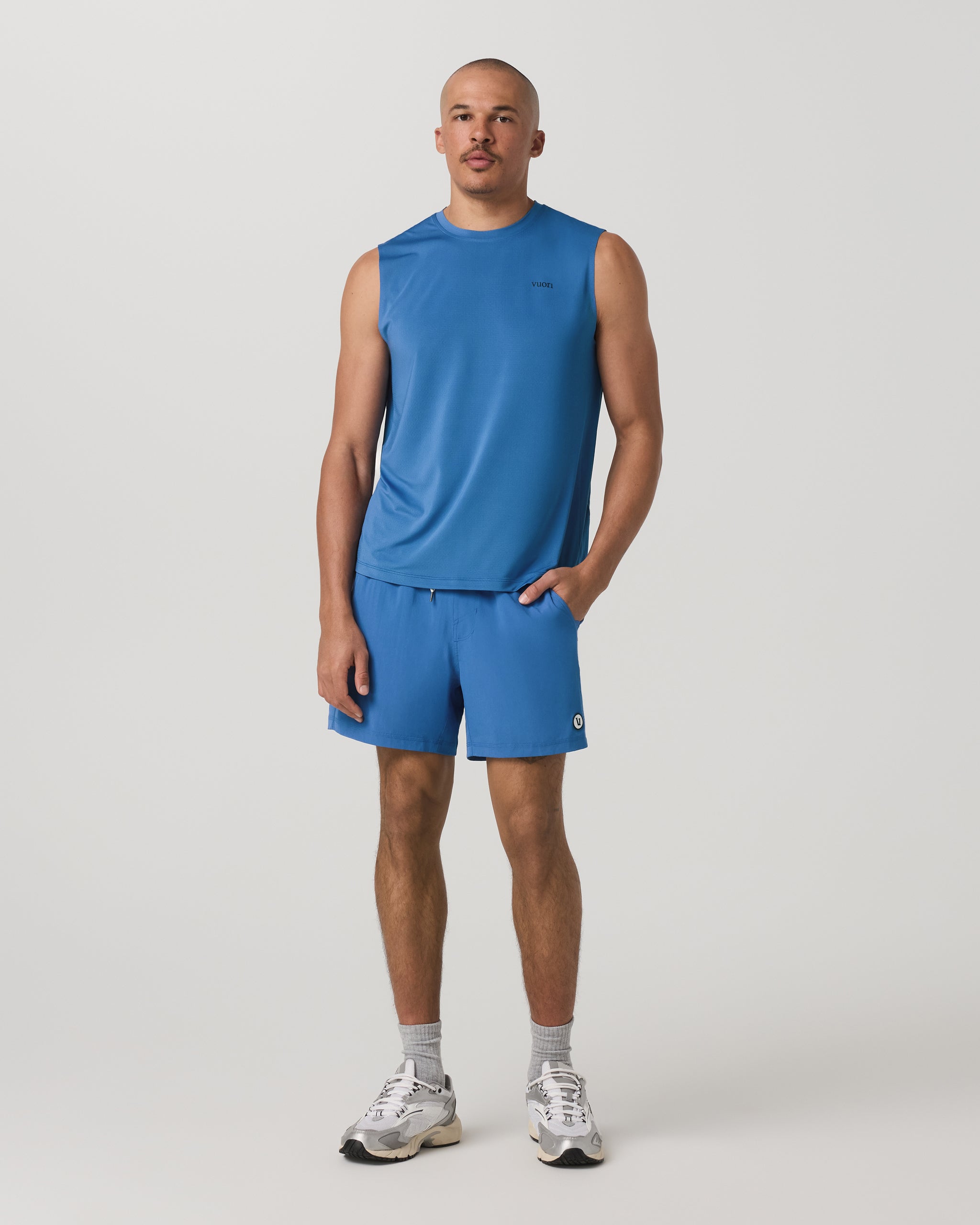 Sleeveless Viewpoint Muscle Tank 2.0 | Court Blue - Image 4