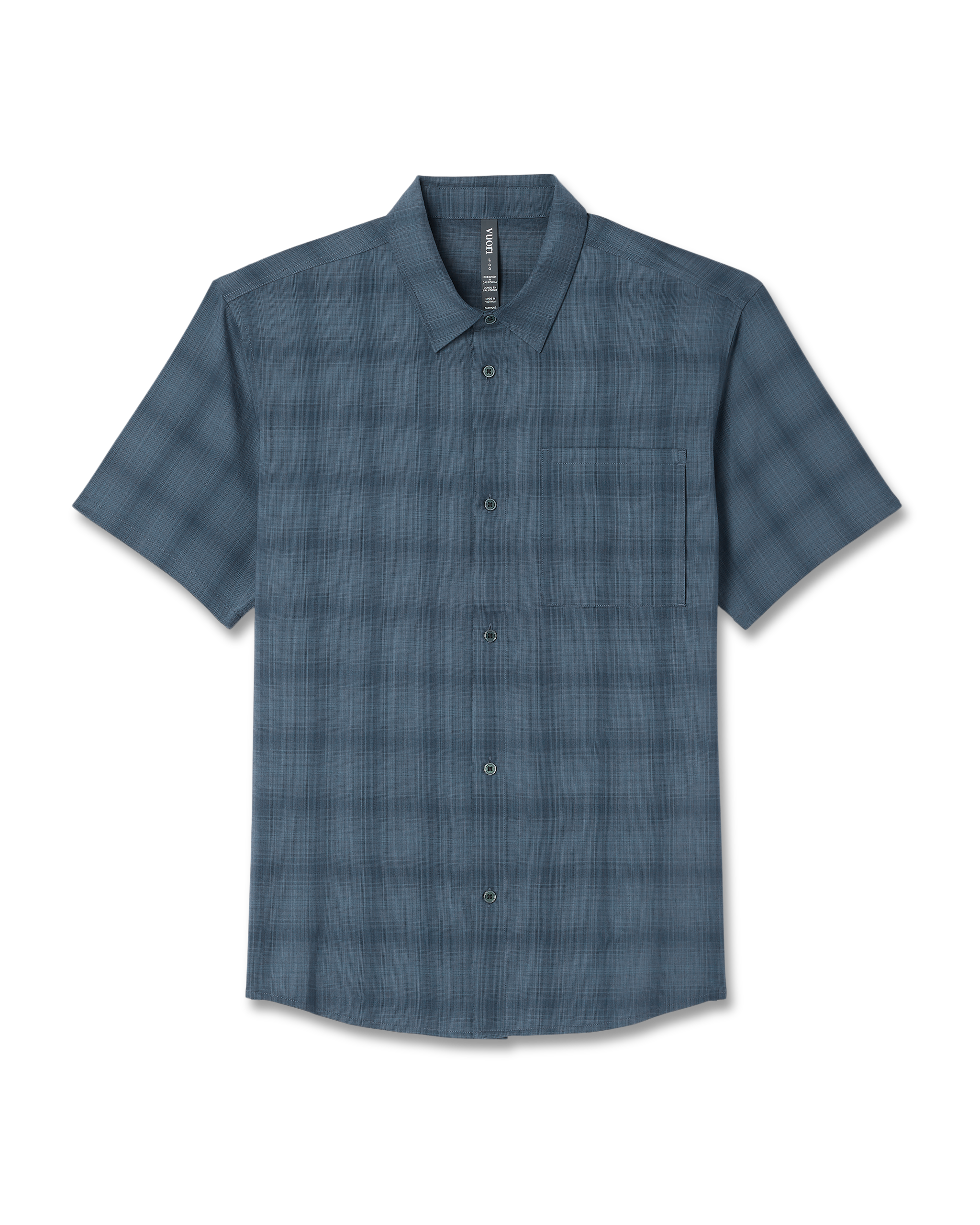 Short Sleeve Plaid Button Down Shirt | Abyss - Image 6