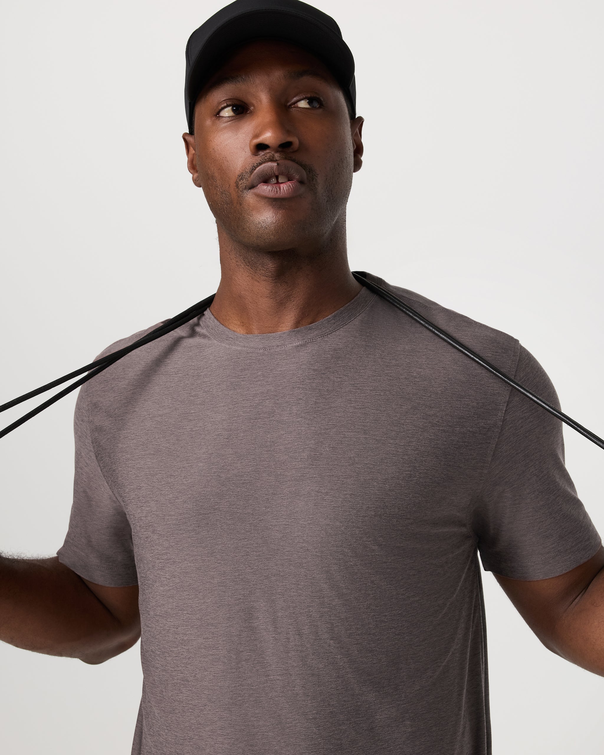 Short Sleeve Strato Tech Tee - Relaxed Fit | Huckleberry Heather - Image 3