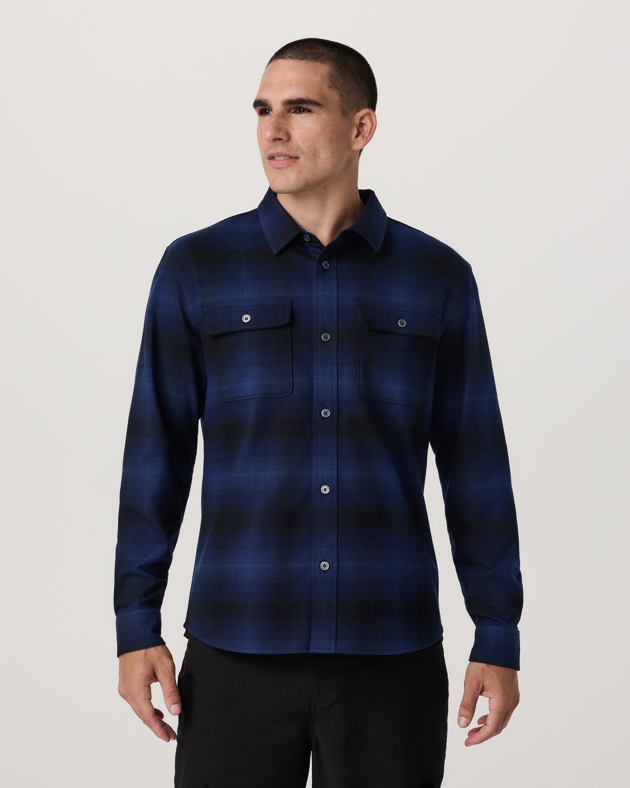 Long Sleeve Flannel Button Down Shirt | Blue Coast - Image 5