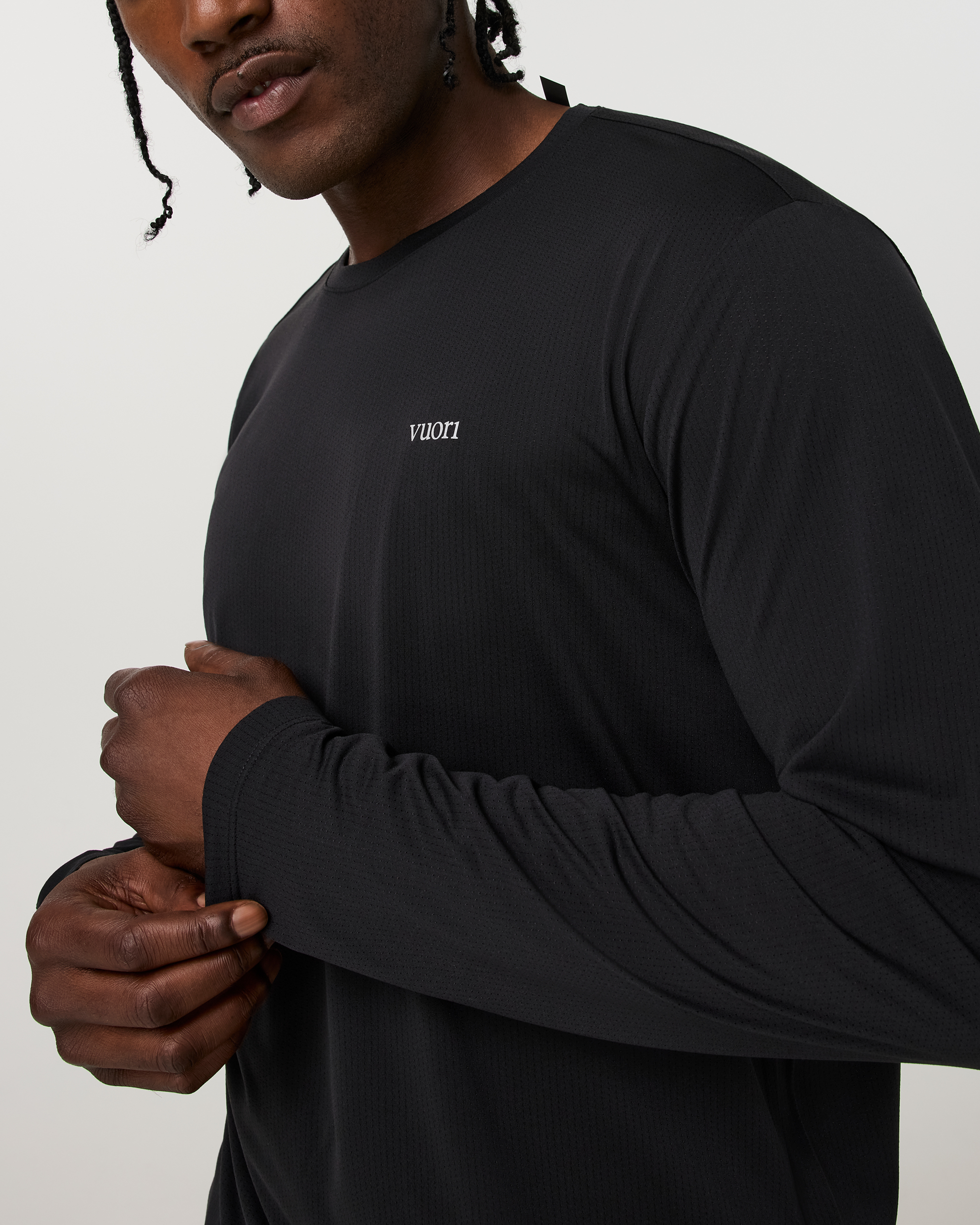 Long Sleeve Strato Breathe Tee | Black - Image 2