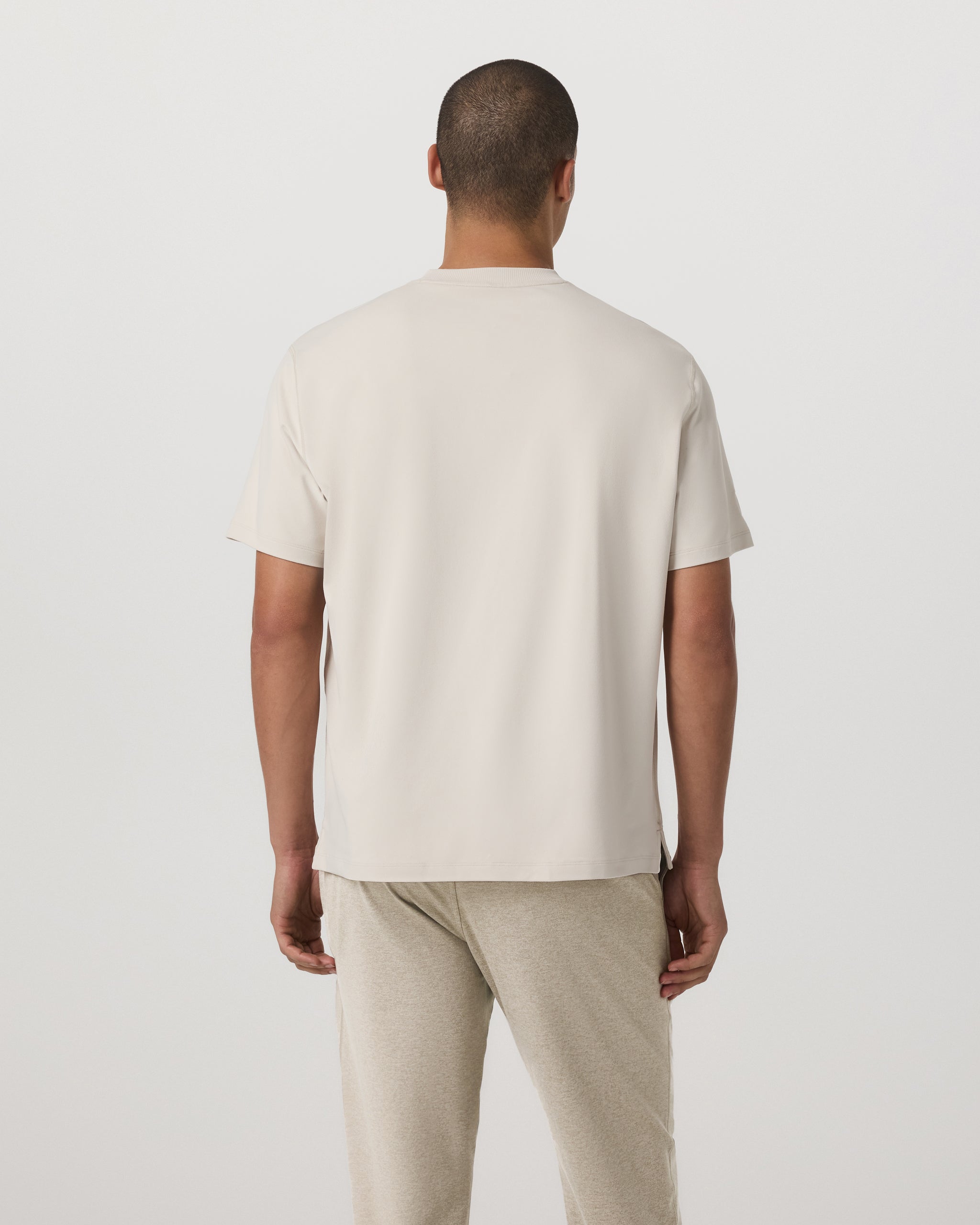 Short Sleeve Ponto Pocket Tee - Relaxed Fit | Bone - Image 3