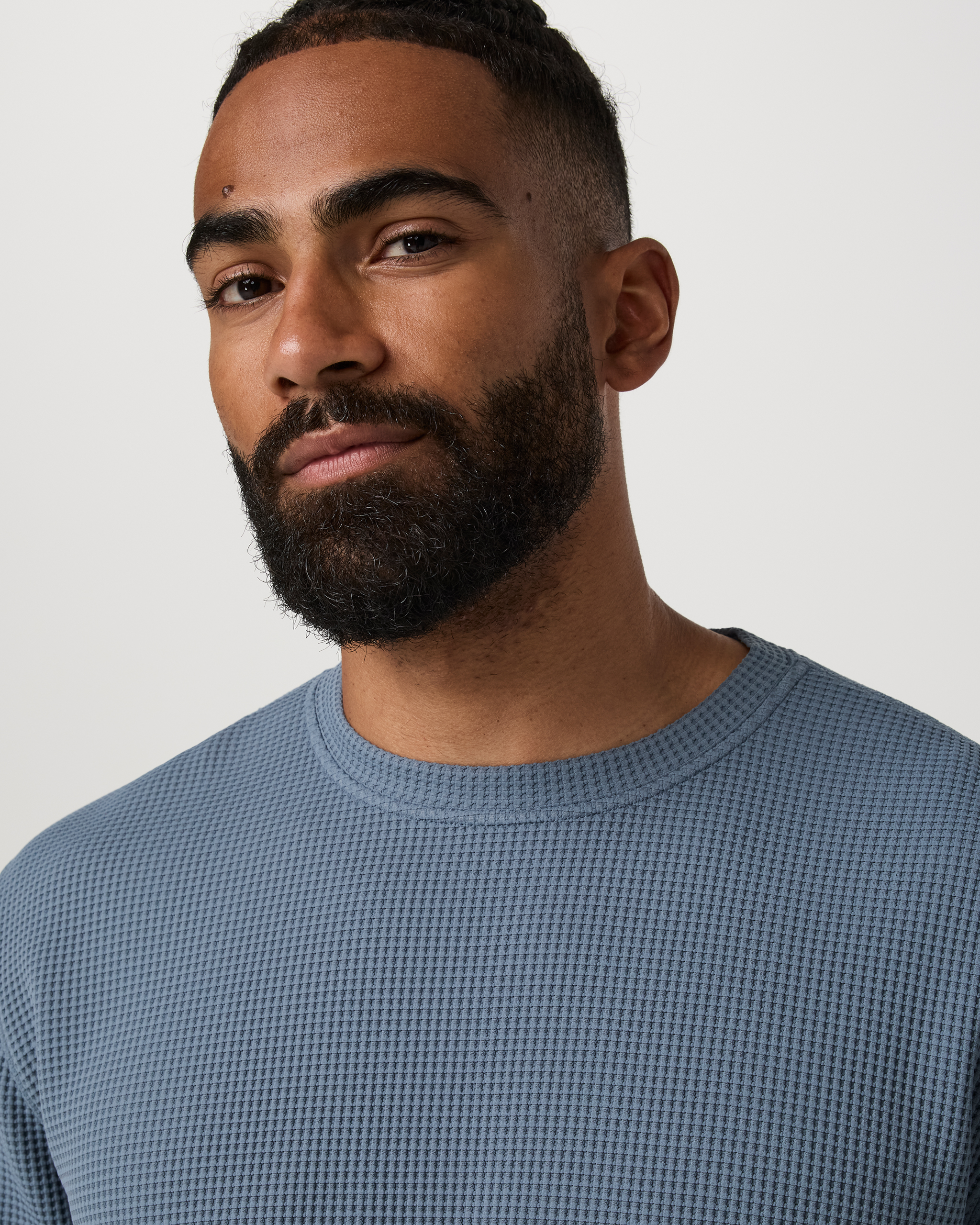 Short Sleeve Lightweight Tech Waffle Tee - Relaxed Fit | Waterfall - Image 2