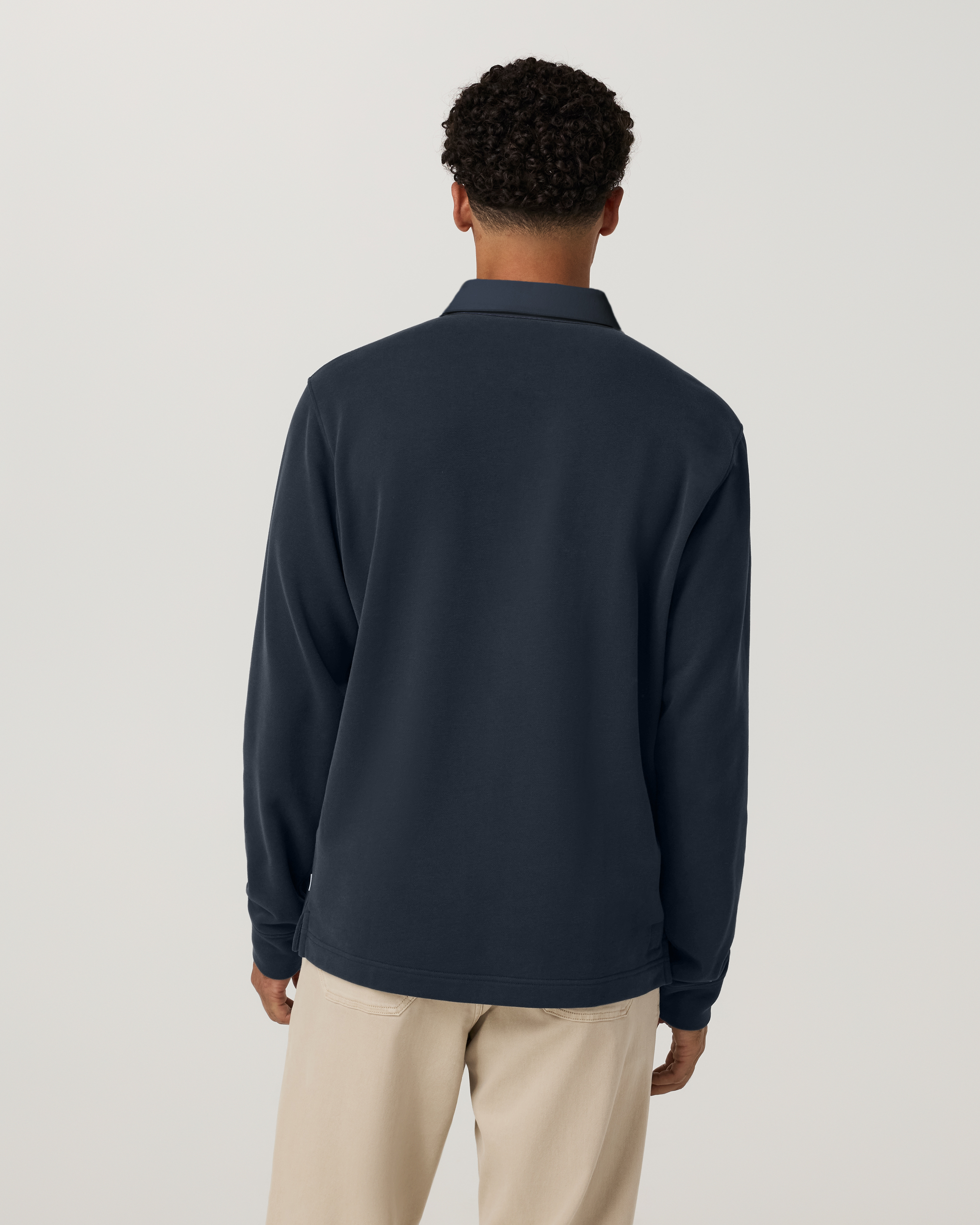Long Sleeve Cypress Rugby | Navy - Image 5